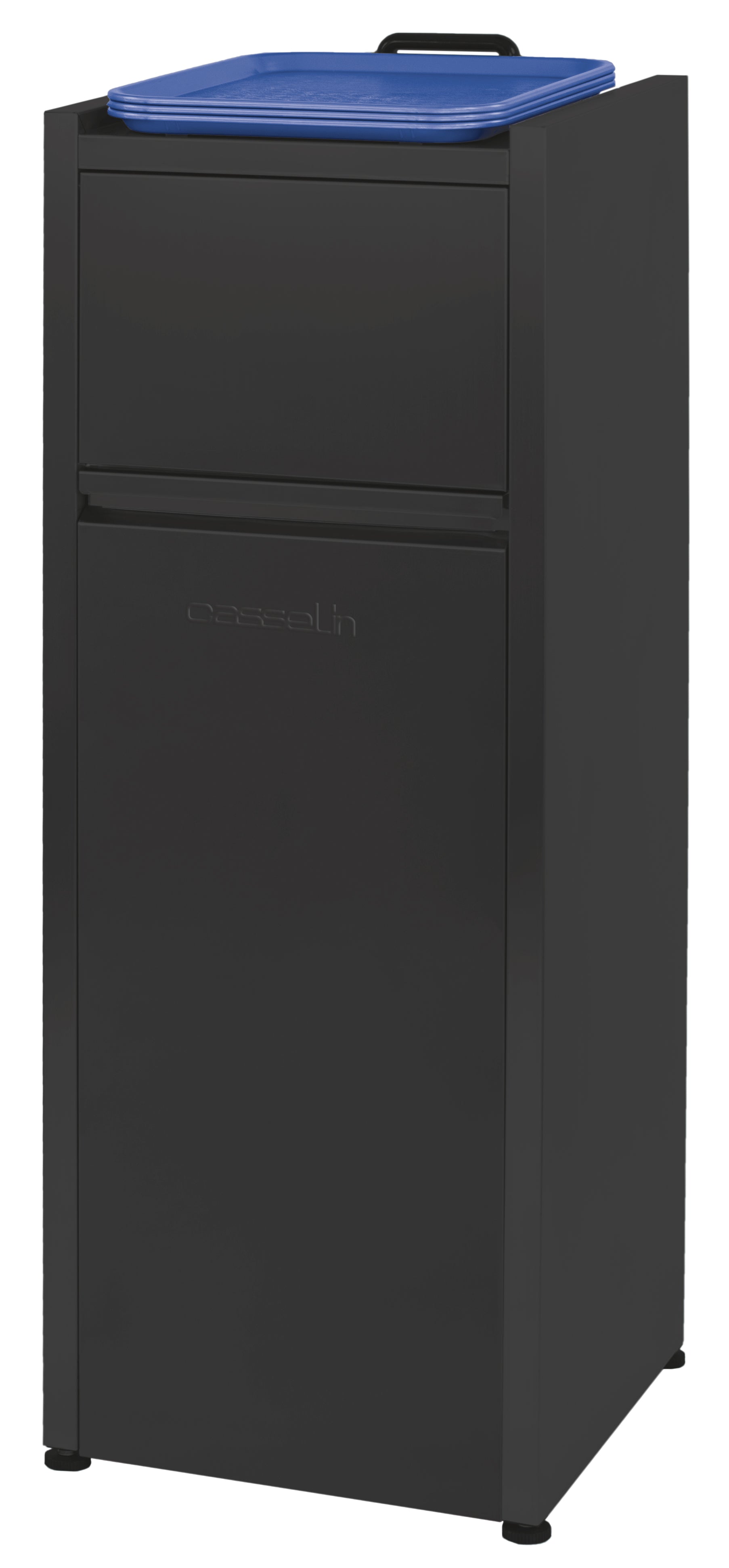 Fastfood skraldespand sort