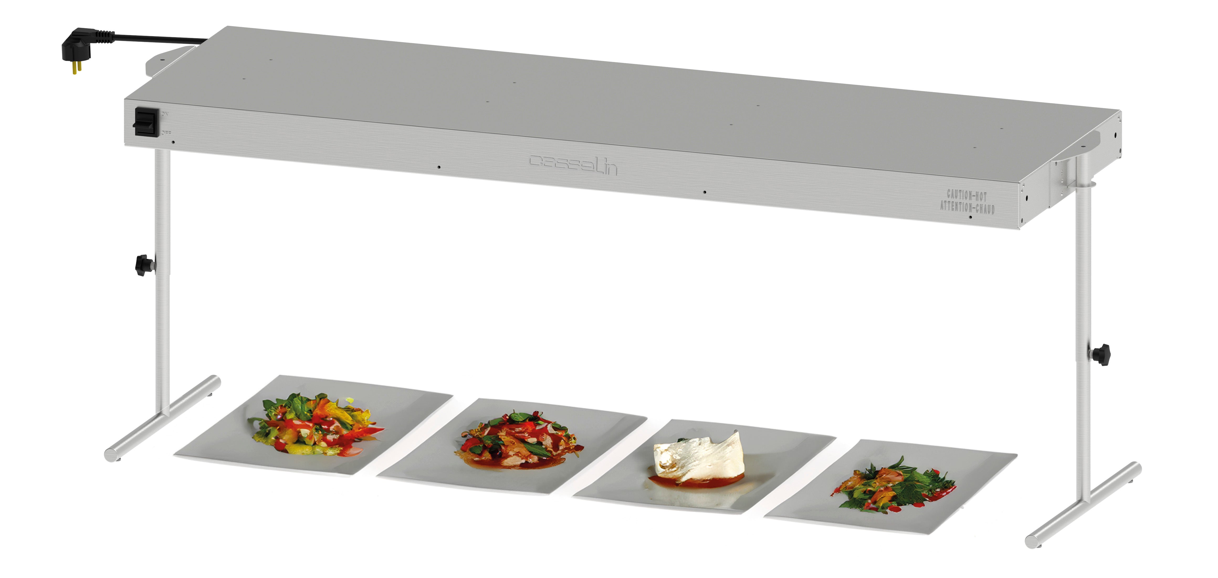 Dobbelt infrarød varmeliste med belysning 1500