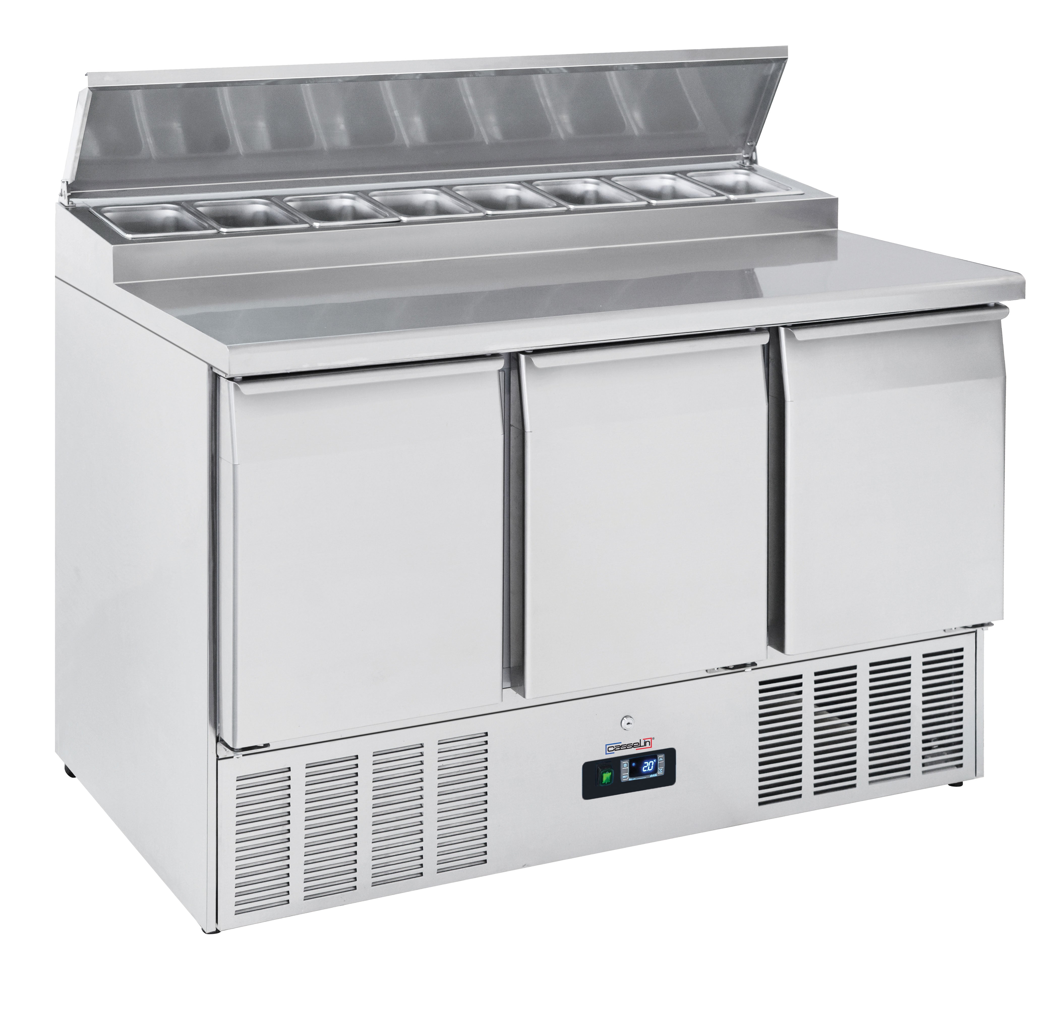 Saladette 3 låger 8 x GN 1/6