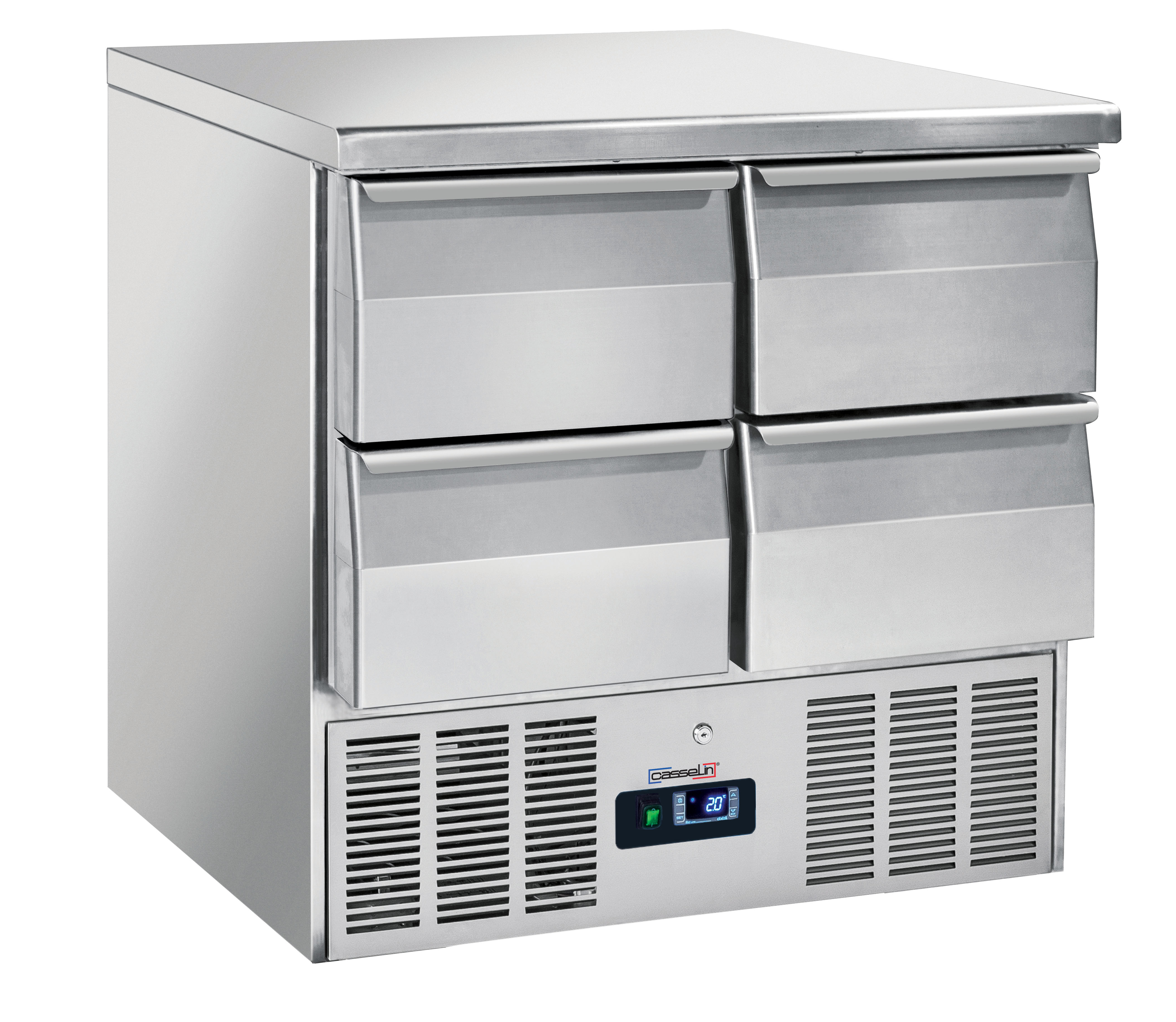 Saladette - Køleserveringsbord 4 skuffer GN 1/1