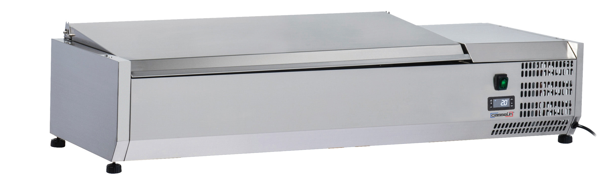 Bordsaladette med låg 3 x GN 1/3 + 1 GN 1/2