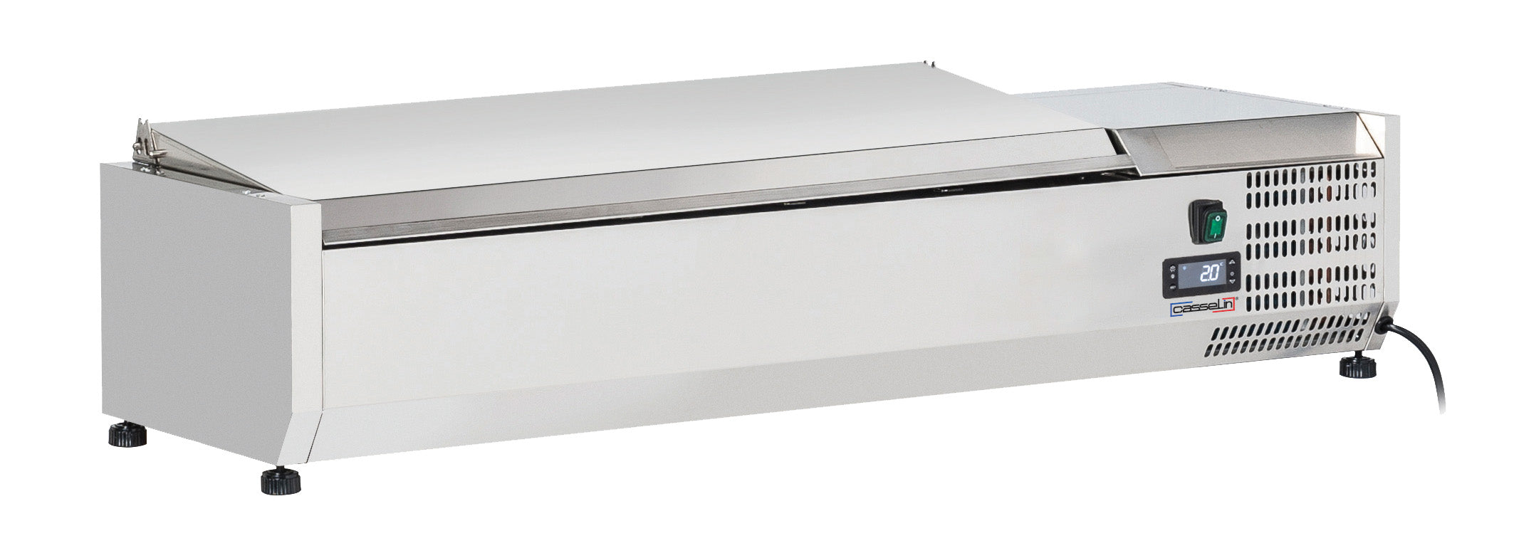 Bordsaladette med låg 5 x GN 1/4