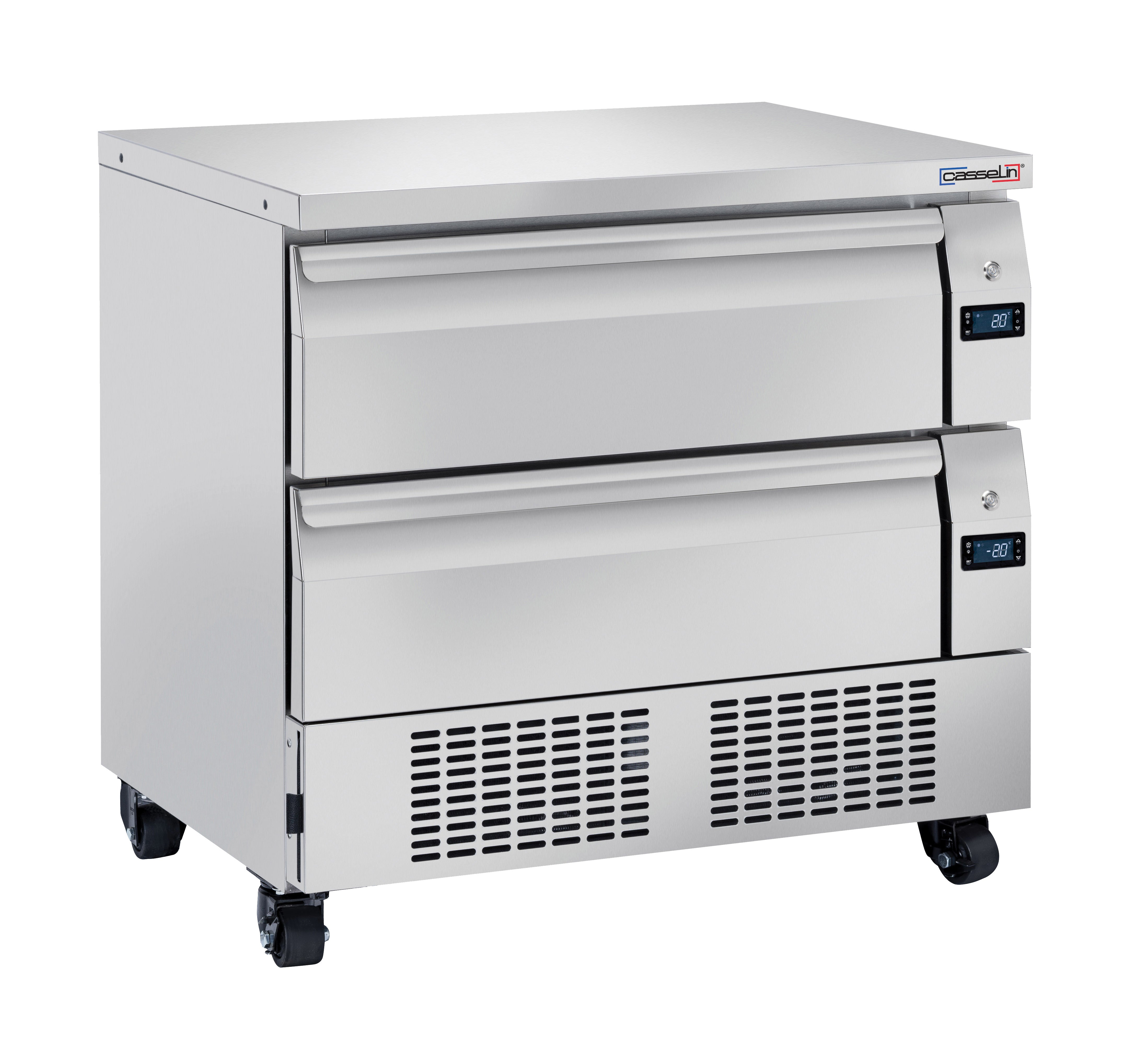 Kølekokkebund 2 blandede positiv-negative skuffer 4 x GN 1/1