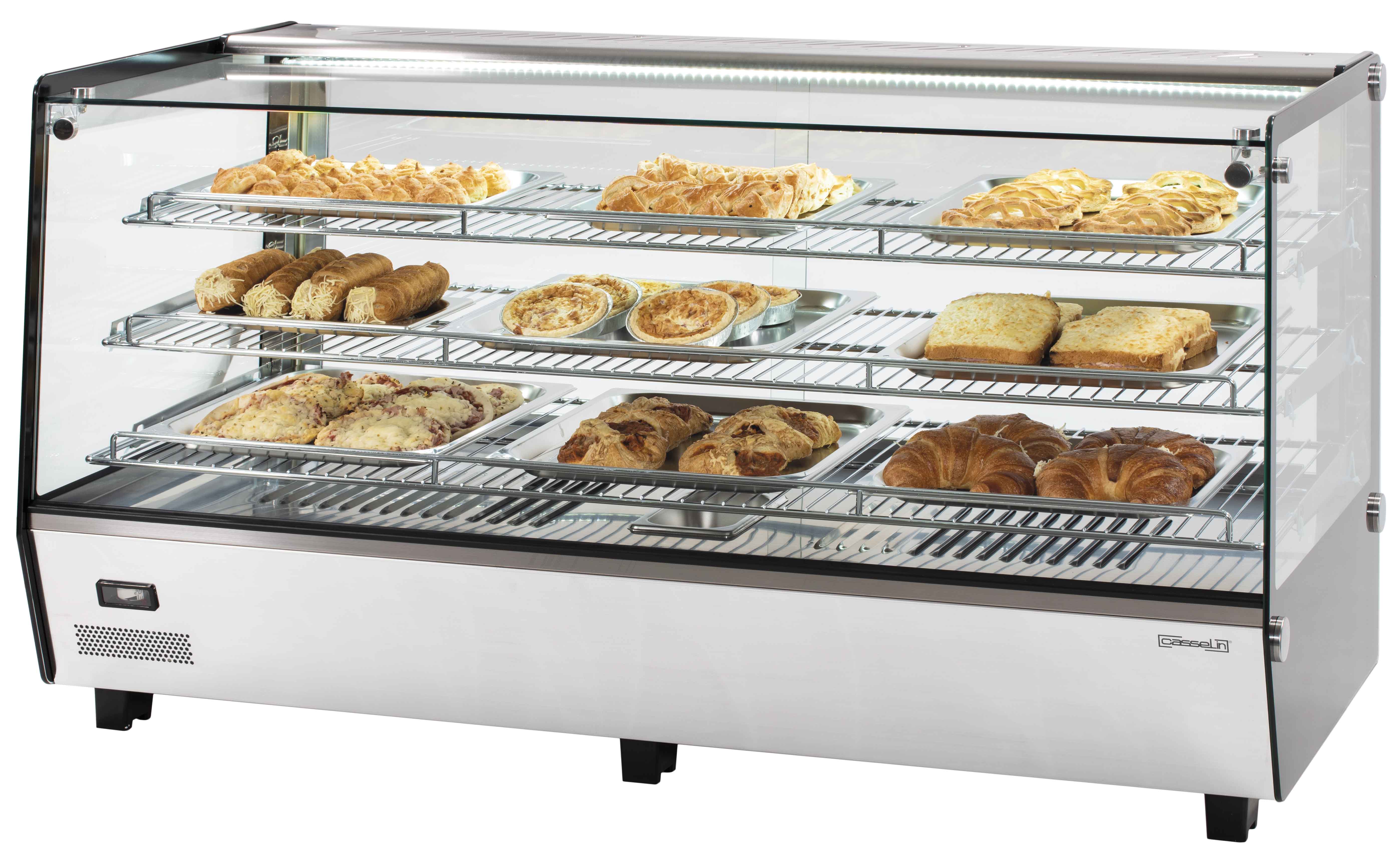 Indbygget opvarmet vitrine 200 L