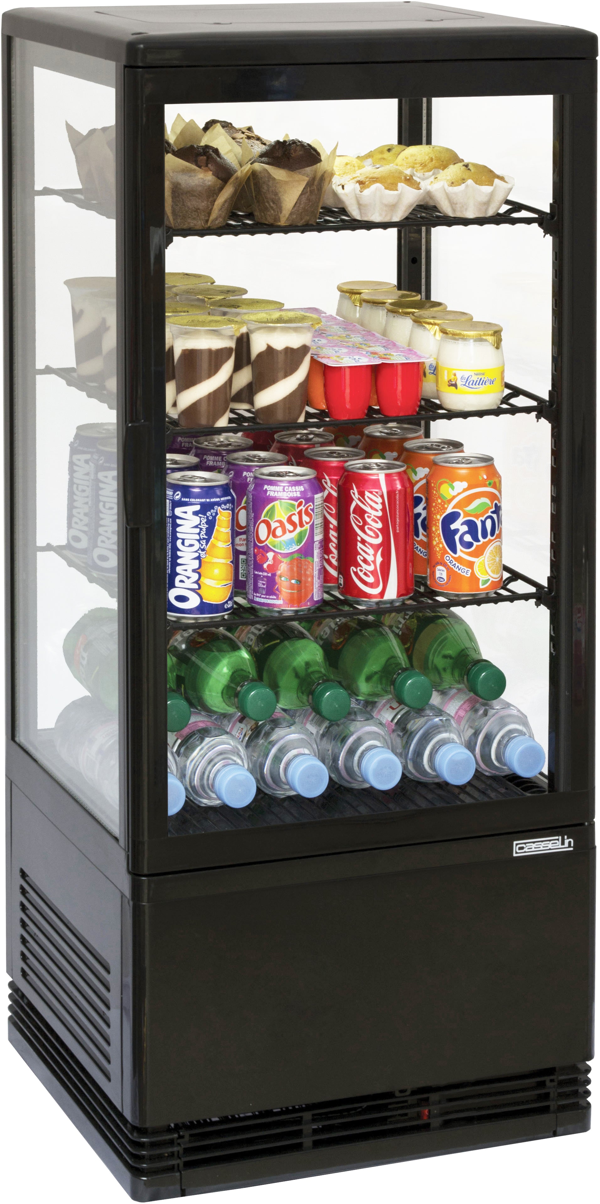 Display køleskab 78 L - Sort