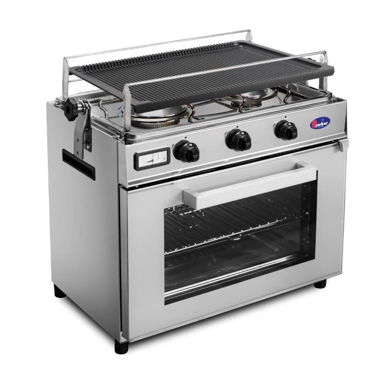 Marinekomfur - 2 kogeplader - 1 ovn