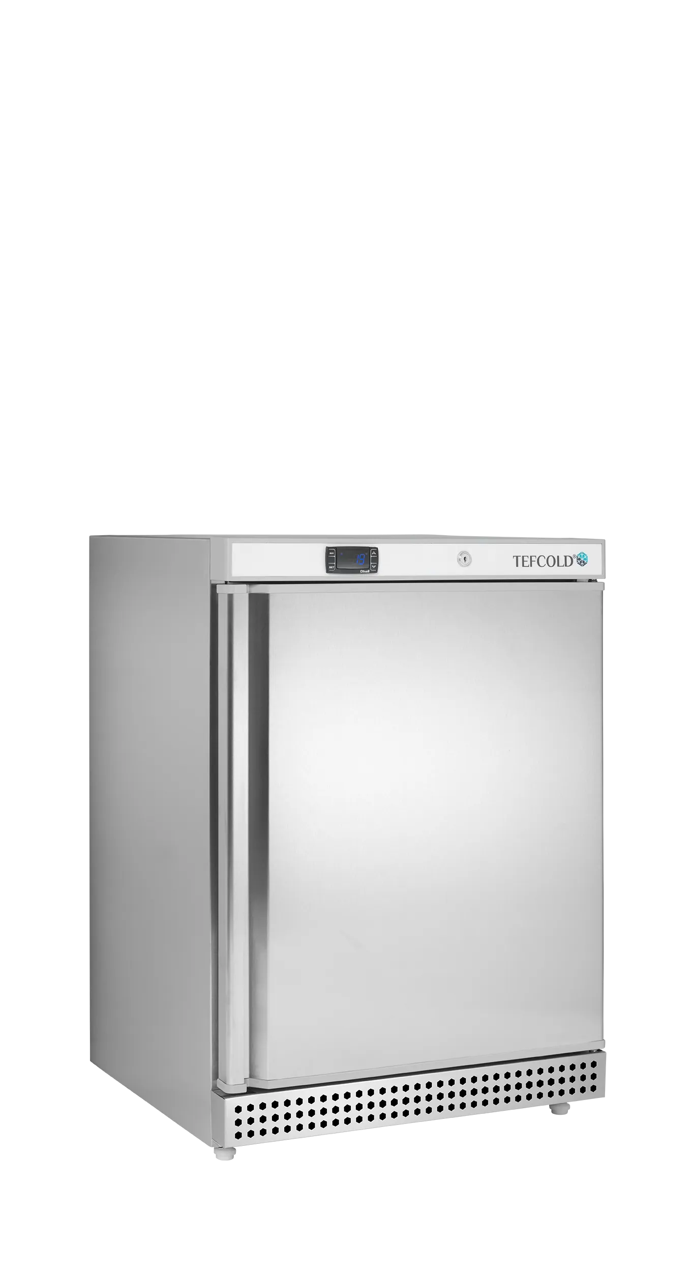 Lagerkøleskab 119 liter netto - rustrit stål