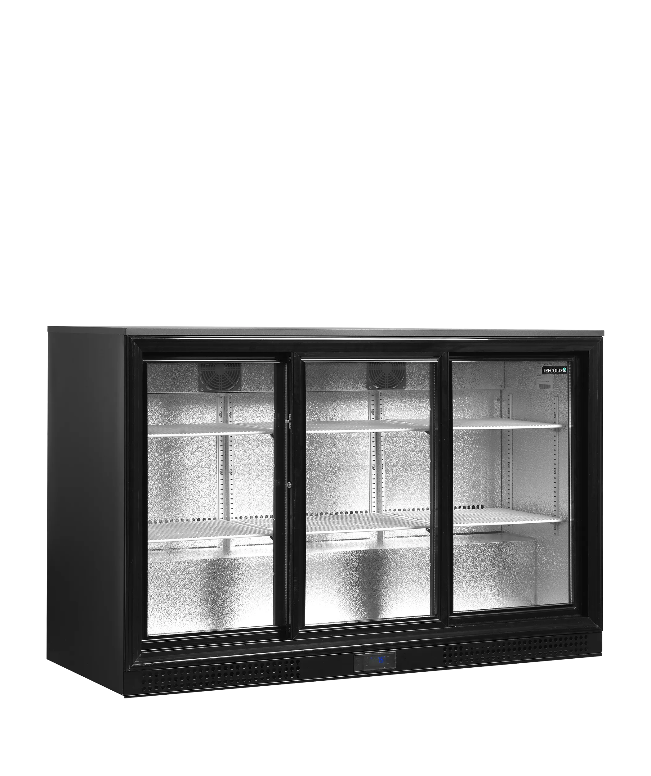 Backbar - Sort - 3 skydedøre