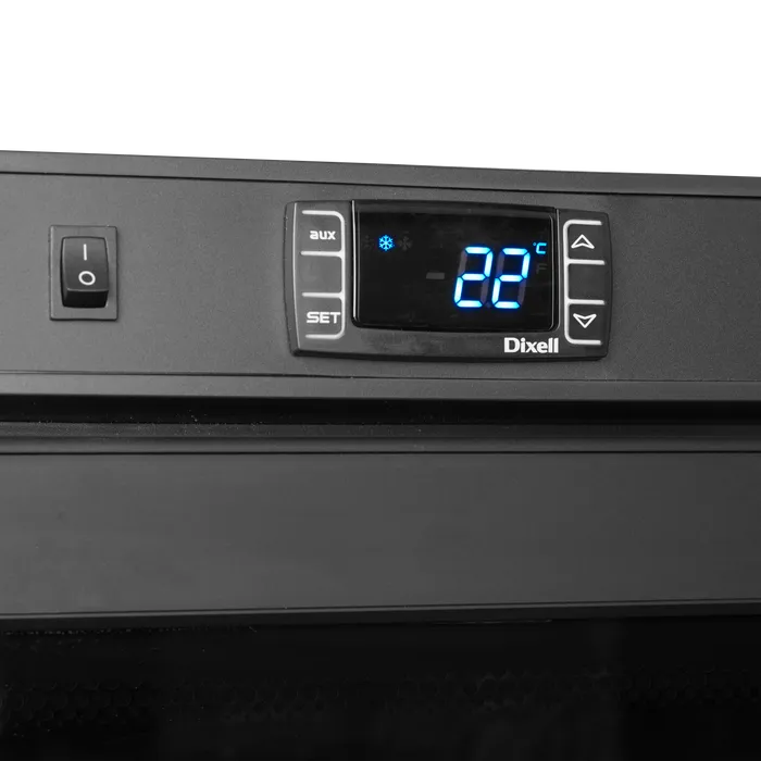 Display køleskab - Sort - GN2/1