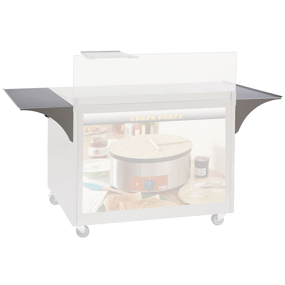 Sidehylde i rustfrit stål (1 stk.)