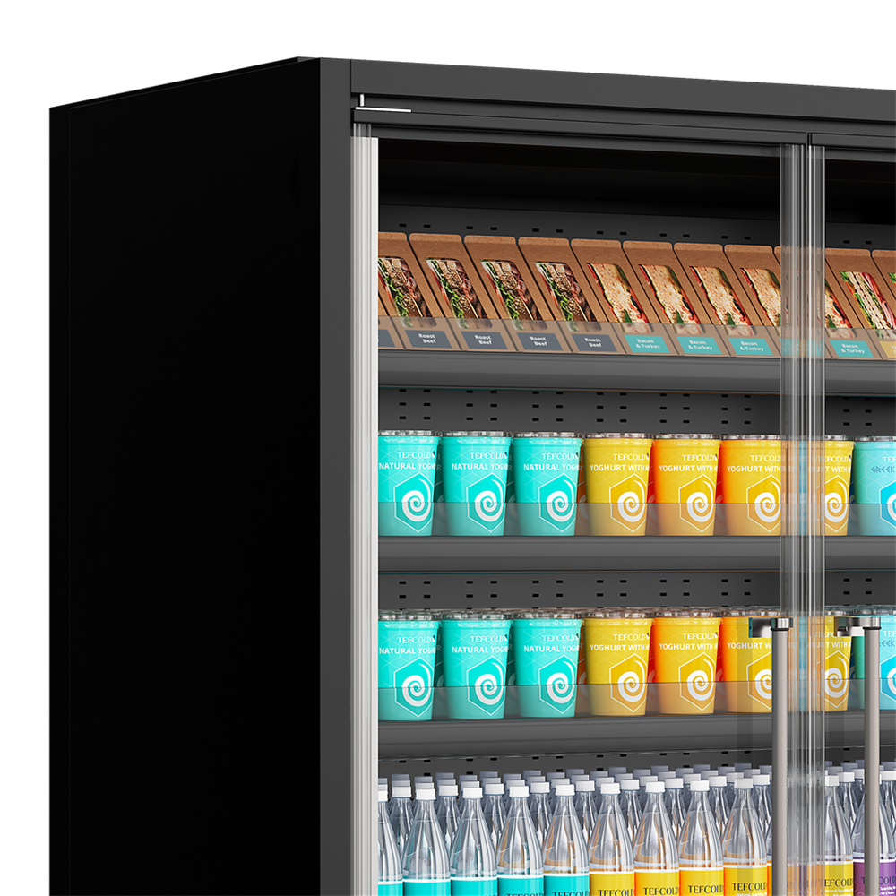 Multideck køler til supermarked Galaxy+ GP26FGD Black