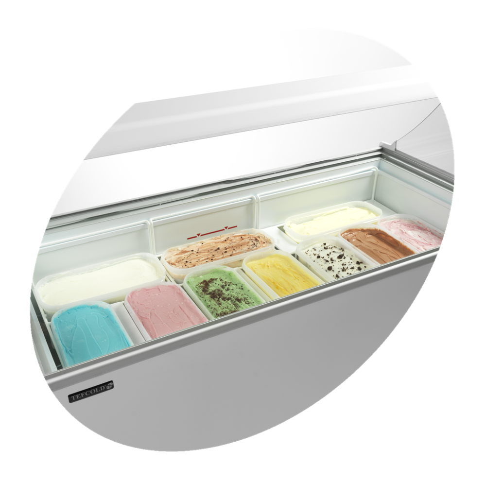 Isdisk / Scoop ice fryser - 401 liter - IC400SC-SO - 10 x 5 liter