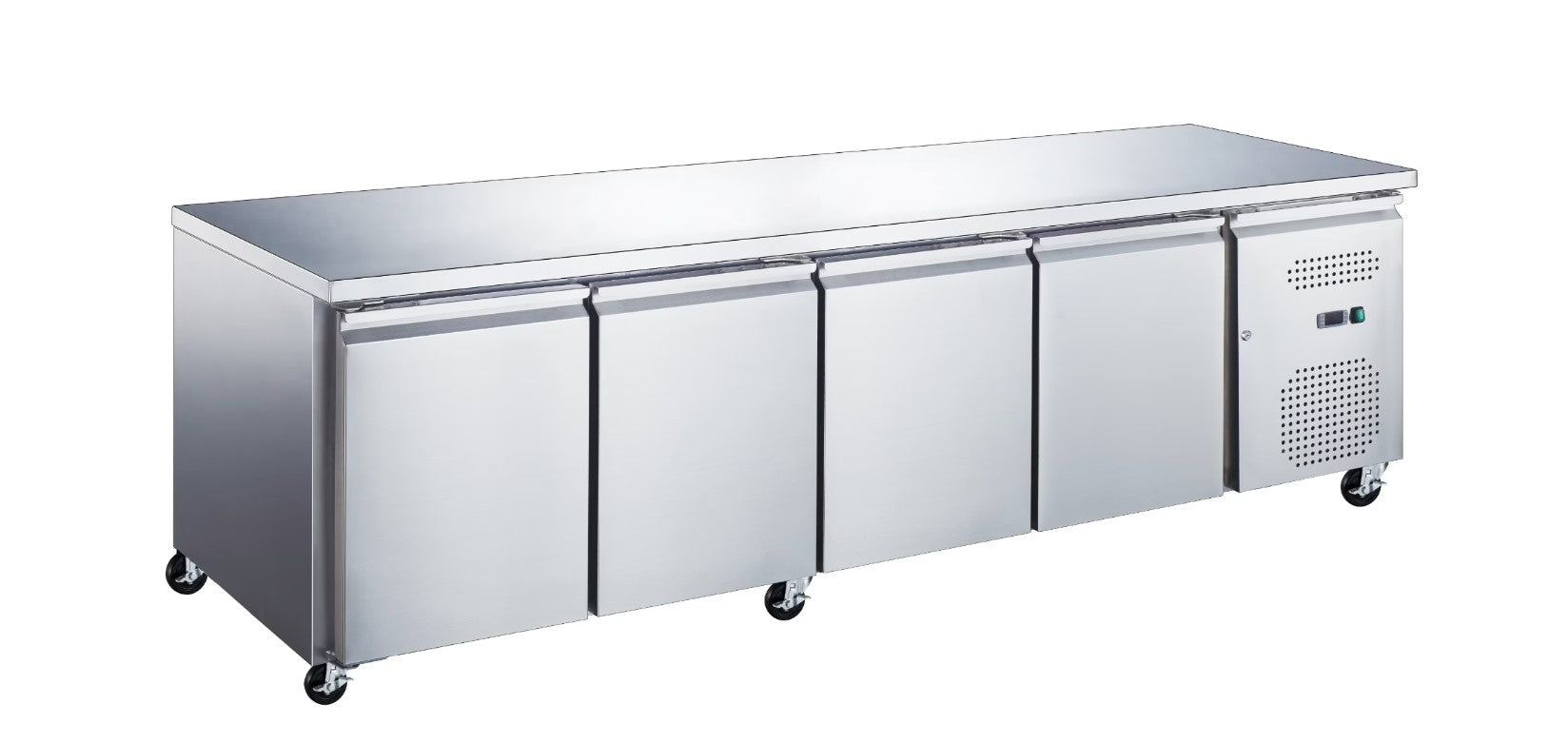 Kølebord - 553 Liter - 223 cm - 4 døre