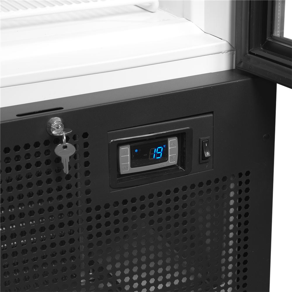 Sort Displaykøler - 900 liter - FS1202