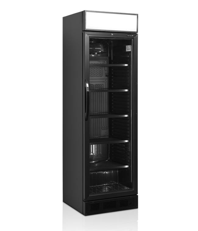 Sort flaskekøleskab - 372 liter
