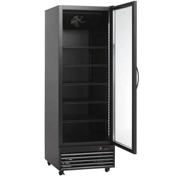 Displaykøleskab - 1 låge - 592 liter - sort - SD 726 BE