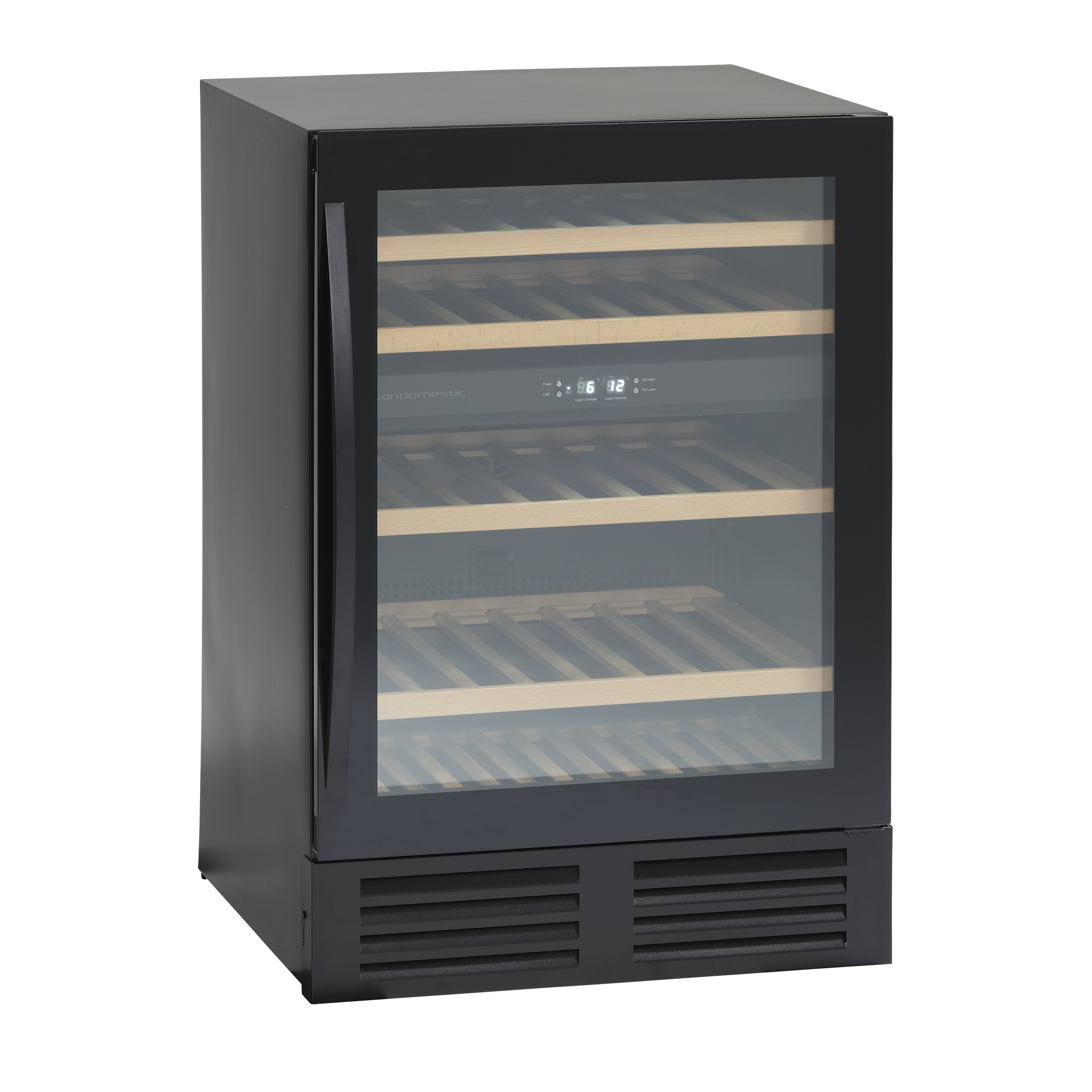 Vinkøleskab - 2 zoner - 865h x 595b x 561d