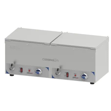 Pølsevarmer - Dobbelt Bain-Marie - 2 x GN 1/2 150 mm dybde