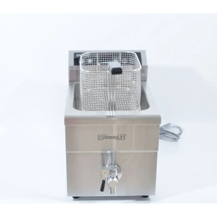 Induktionsfrituregryde Med Afløbsventil 8 Liter