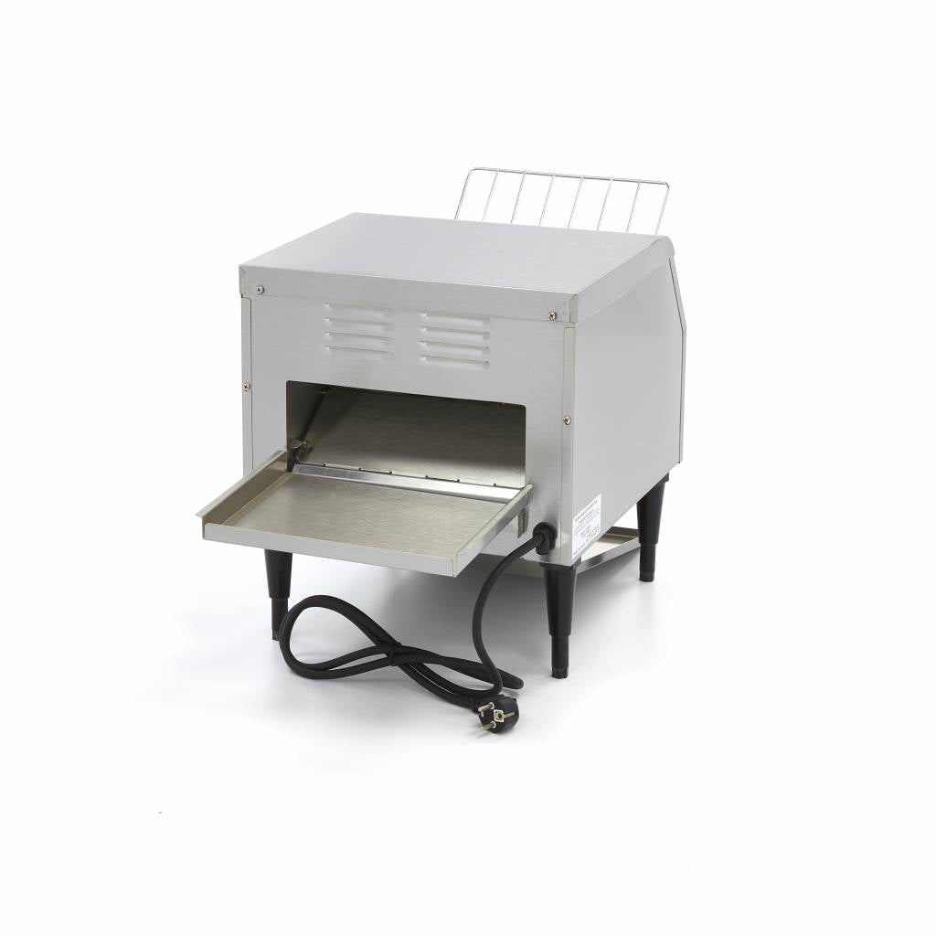 Brødrister / Conveyortoaster - 300 skiver/t - Justerbar hastighed - inkl. krummebakke