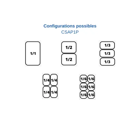 Sandwich bord - 1 dør - GN 1/1
