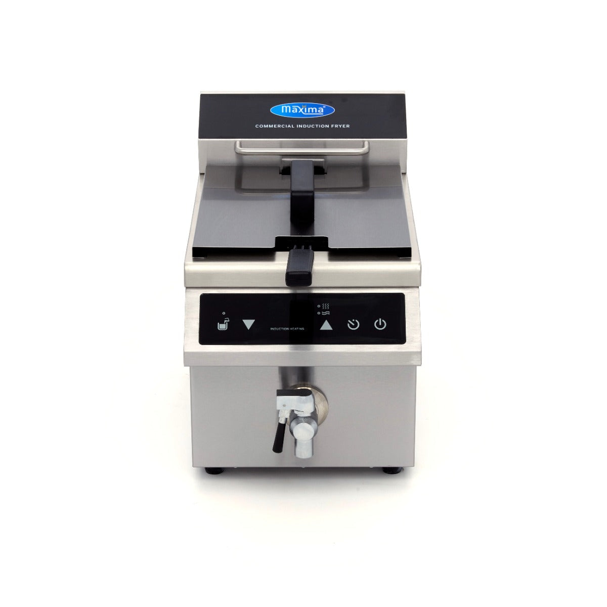 Friture - 8L - 1 kurv - Induktion - med aftapningshane