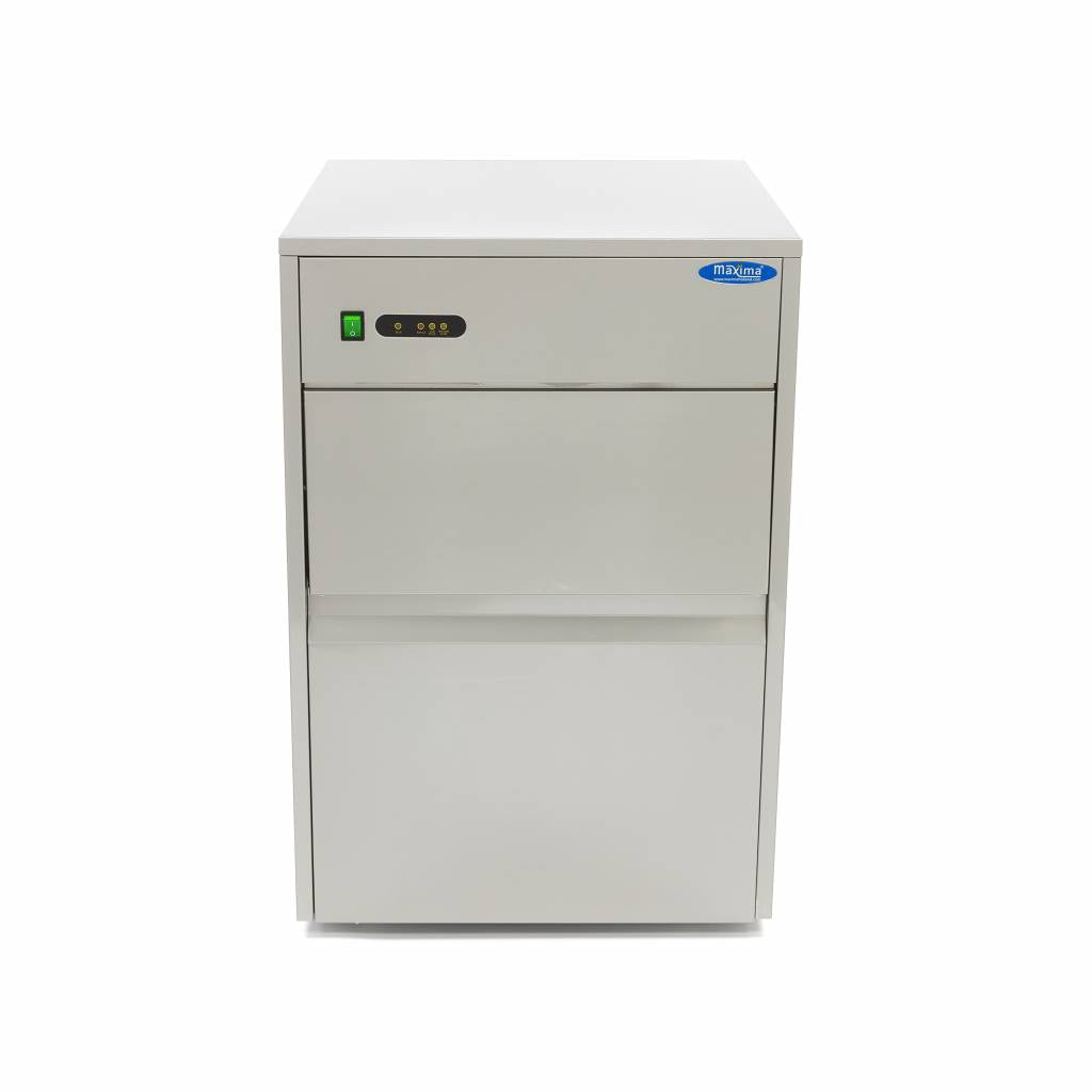 Isterningmaskine - 28 kg/dag - Kugleterninger - Luftkølet