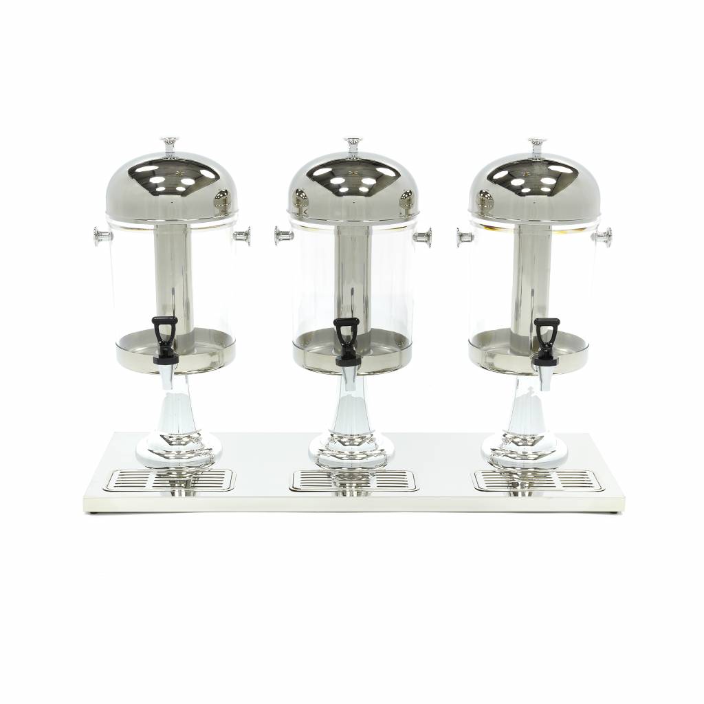 Drikkedispenser - 3 x 8L - Centralt kølerør - Fungerer uden strøm