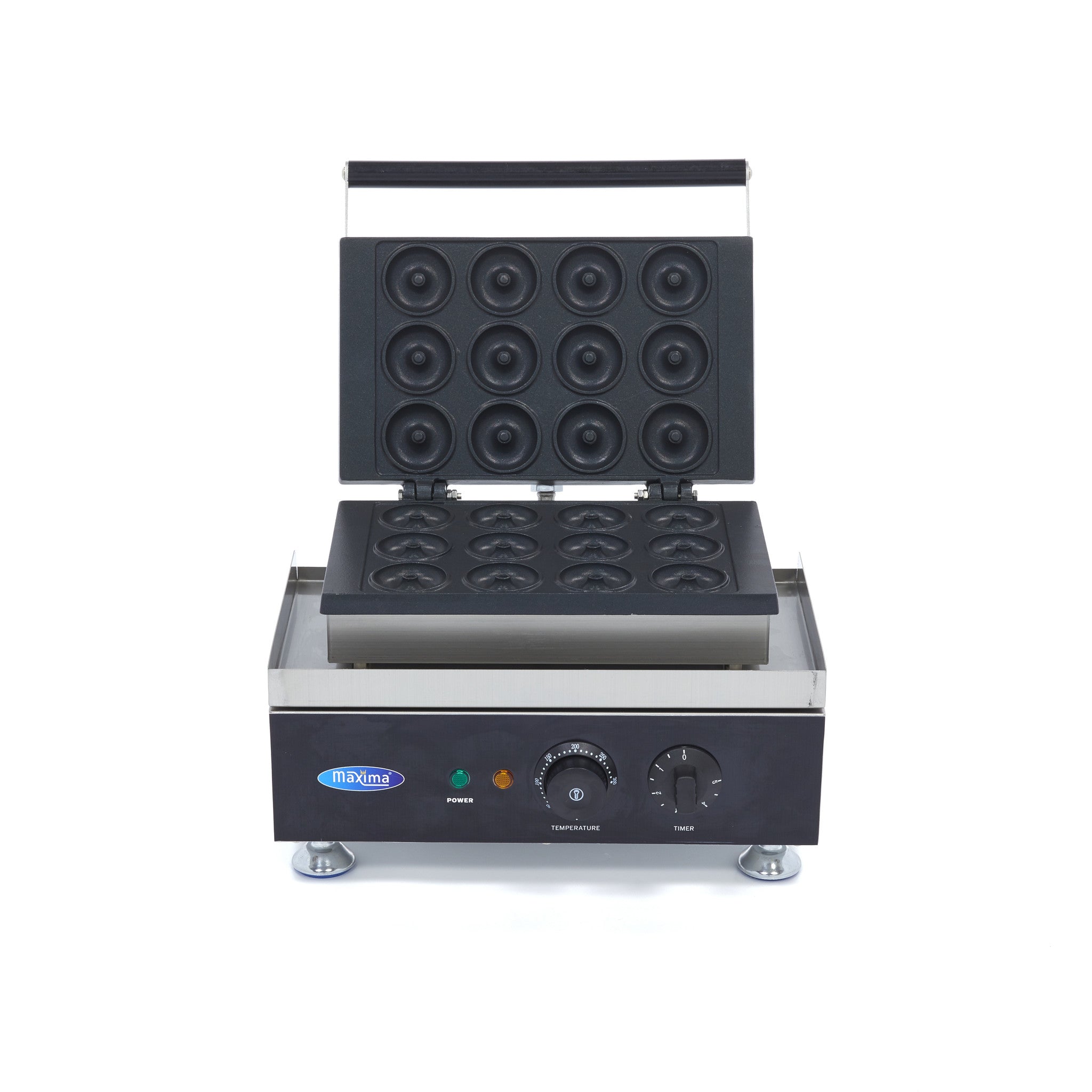 Donut Maker - 12 Mini Donuts - Ø5cm - med indbygget timer