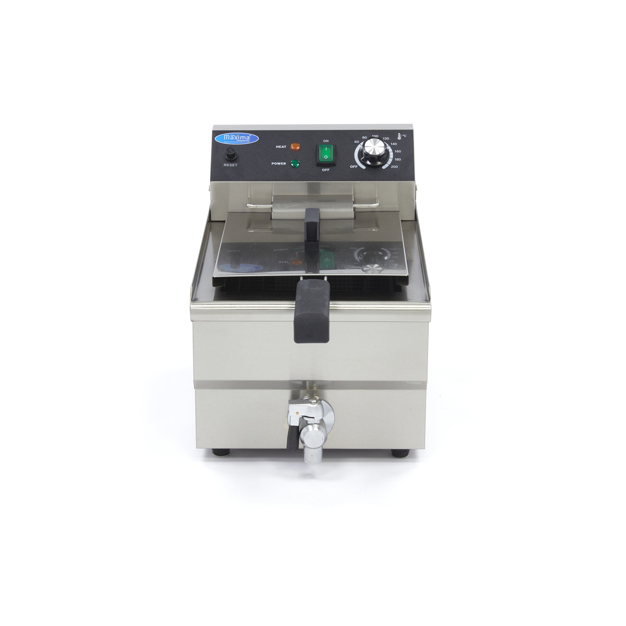 Friture - 13 liter - 1 kurv - med aftapningshane