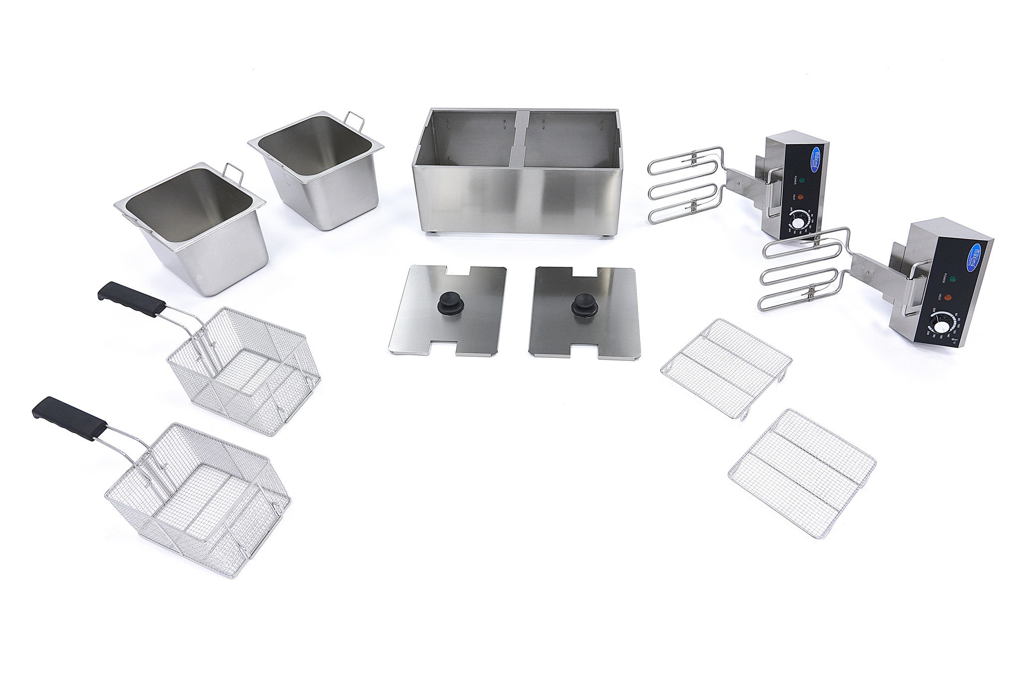 Friture - 2 x 8L - 2 kurve - op til 2,8 kg pommes frites