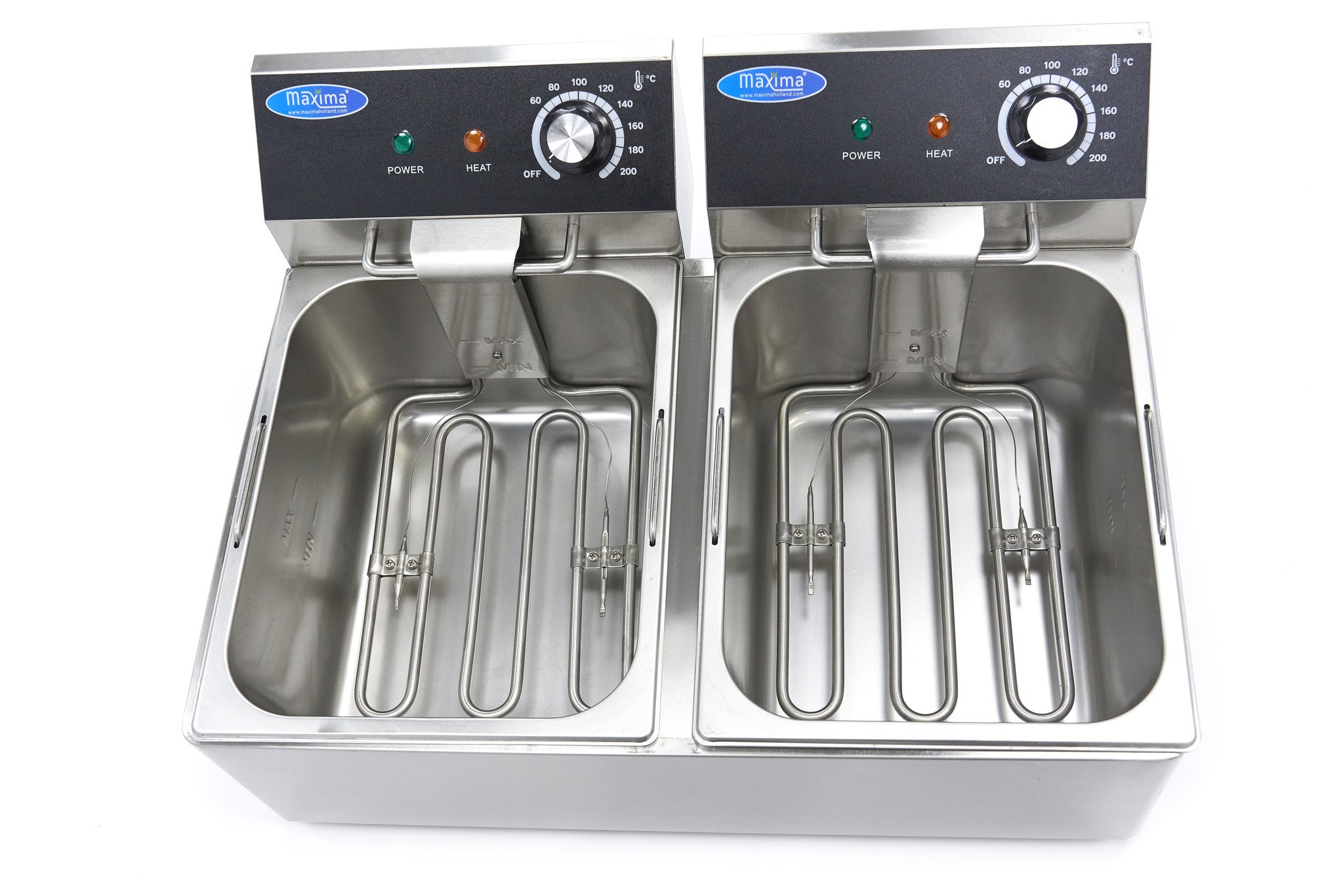 Friture - 2 x 6L - 2 kurve - op til 1,8 kg pommes frites