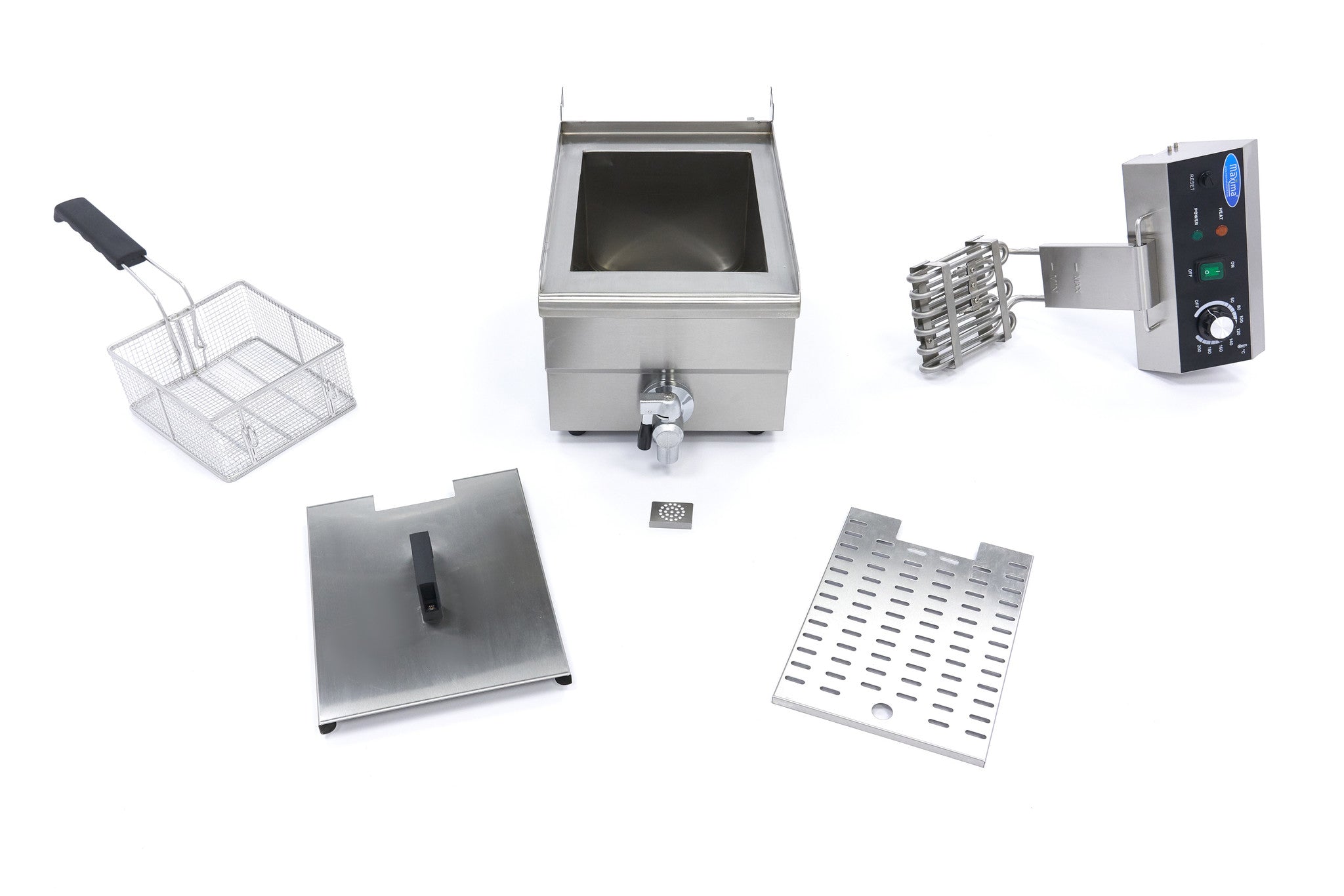 Friture - 10L - 1 kurv - med aftapningshane