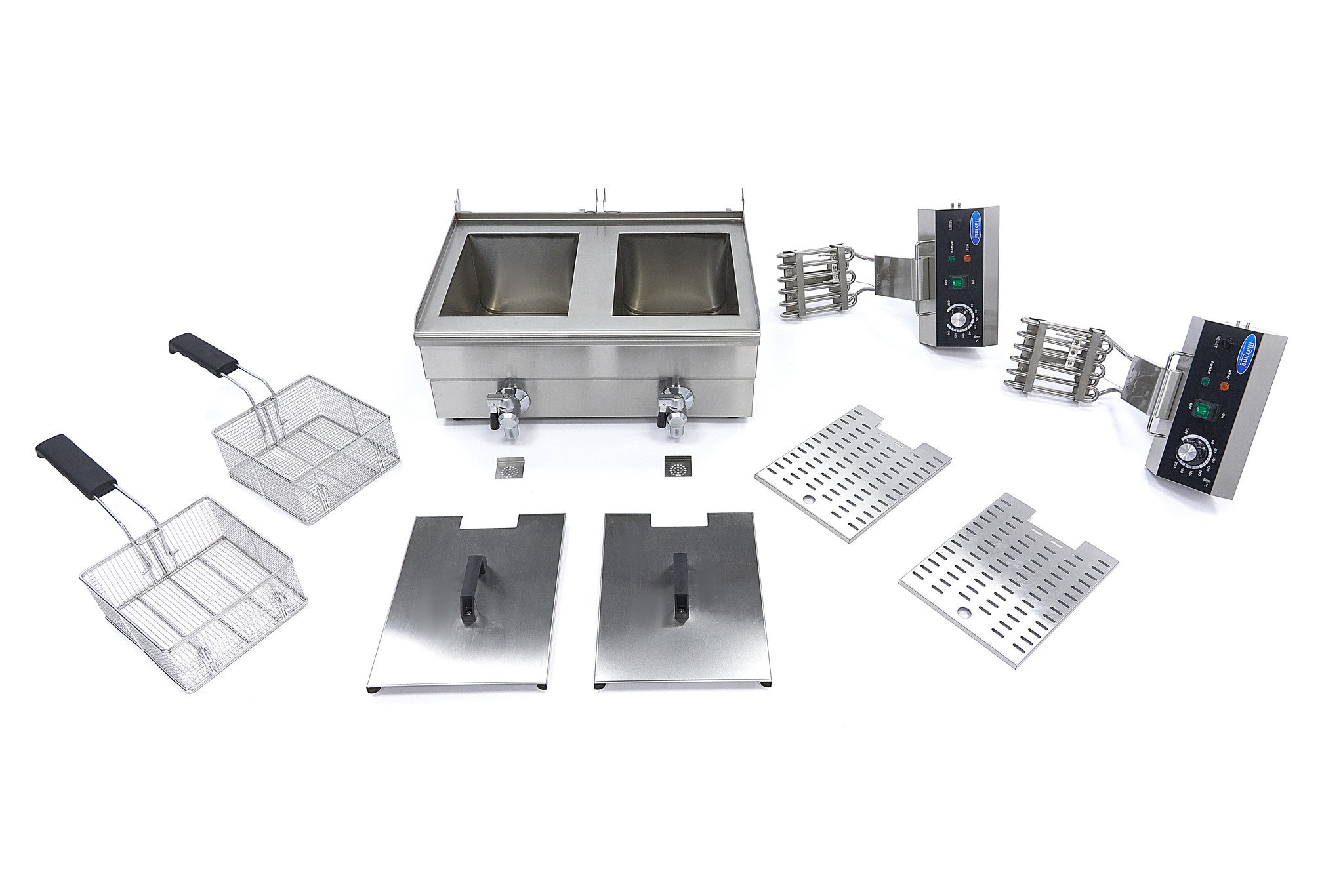 Friture - 2 x 10 Liter - 2 kurve - med aftapningshane