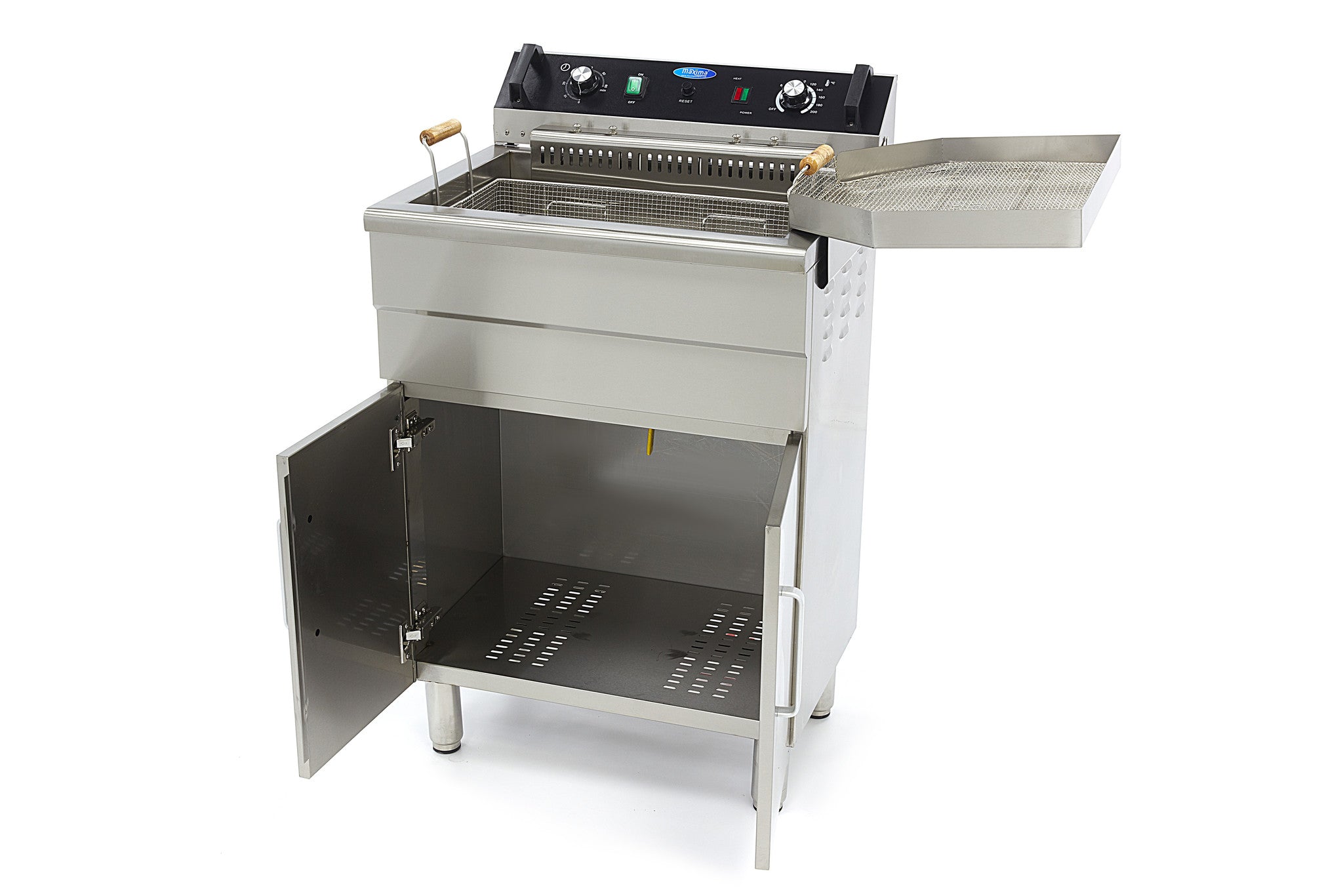 Friture - 30L - 1 kurv - med aftapningshane og stativ