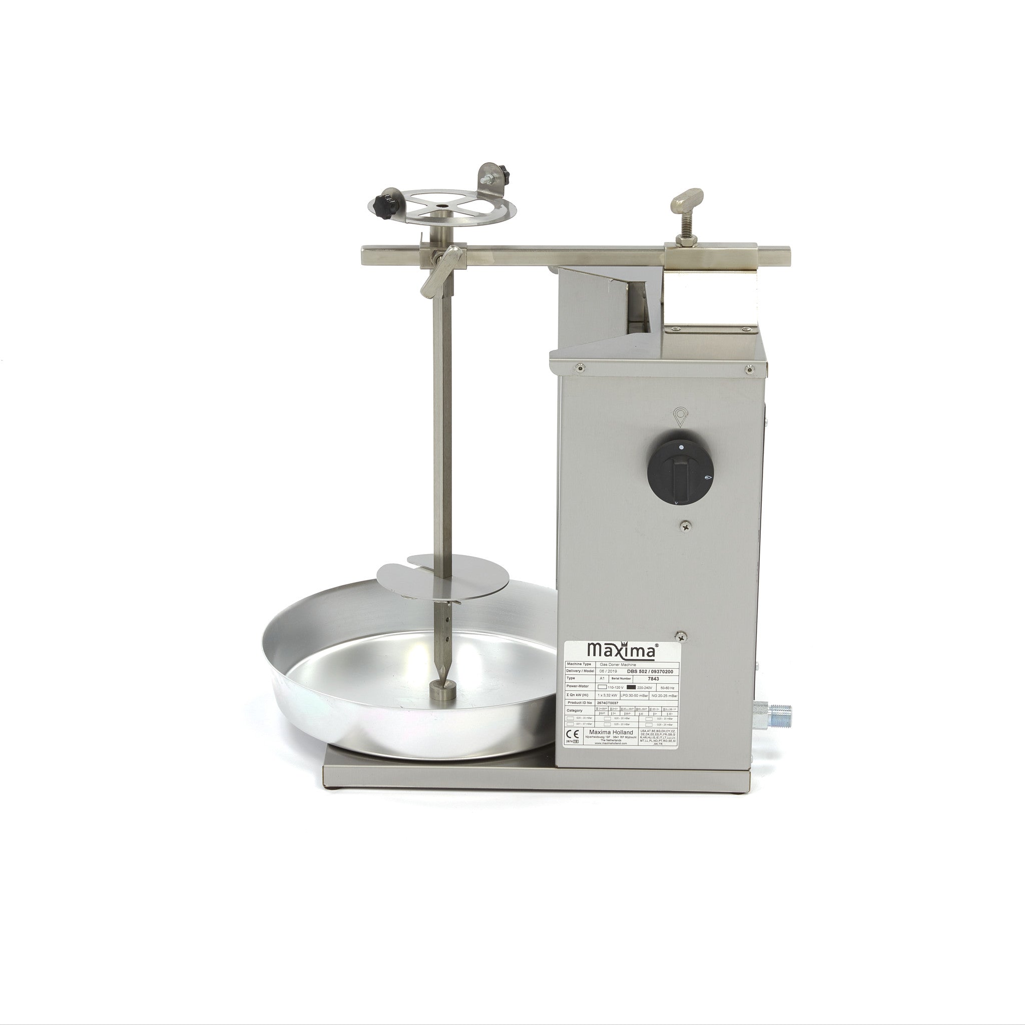 Kebab Grill - 1 Brænder - 10 kg Kød - Gas (kasse har været åben)