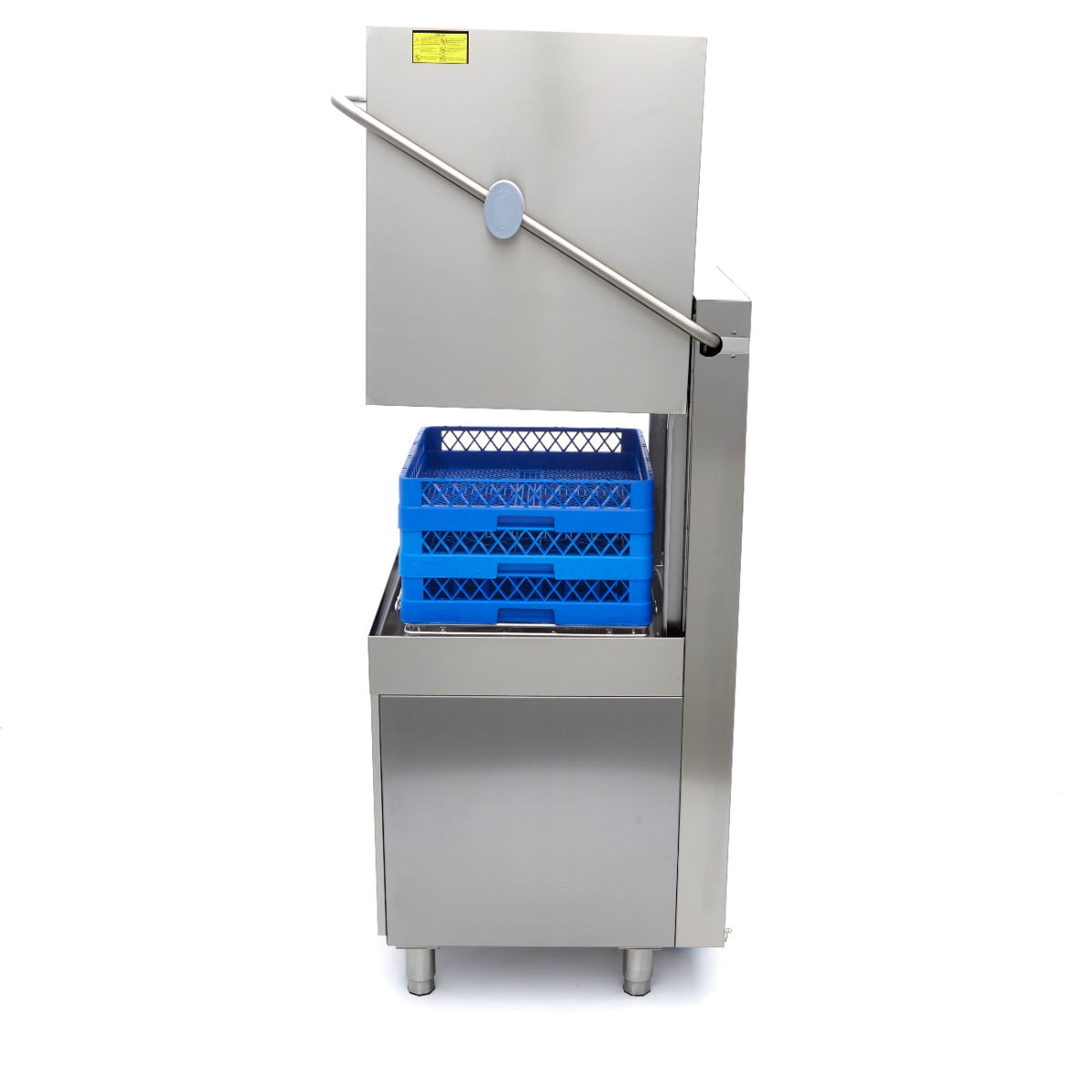 Hætteopvaskemaskine - 50 x 50 cm - Med afspændingsmiddel og sæbepumper - Digitalt display - 400V