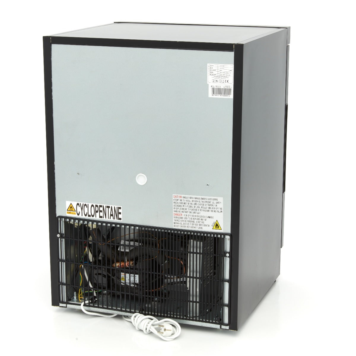 Fryser - 200L - 2 Faste hylder - Sort