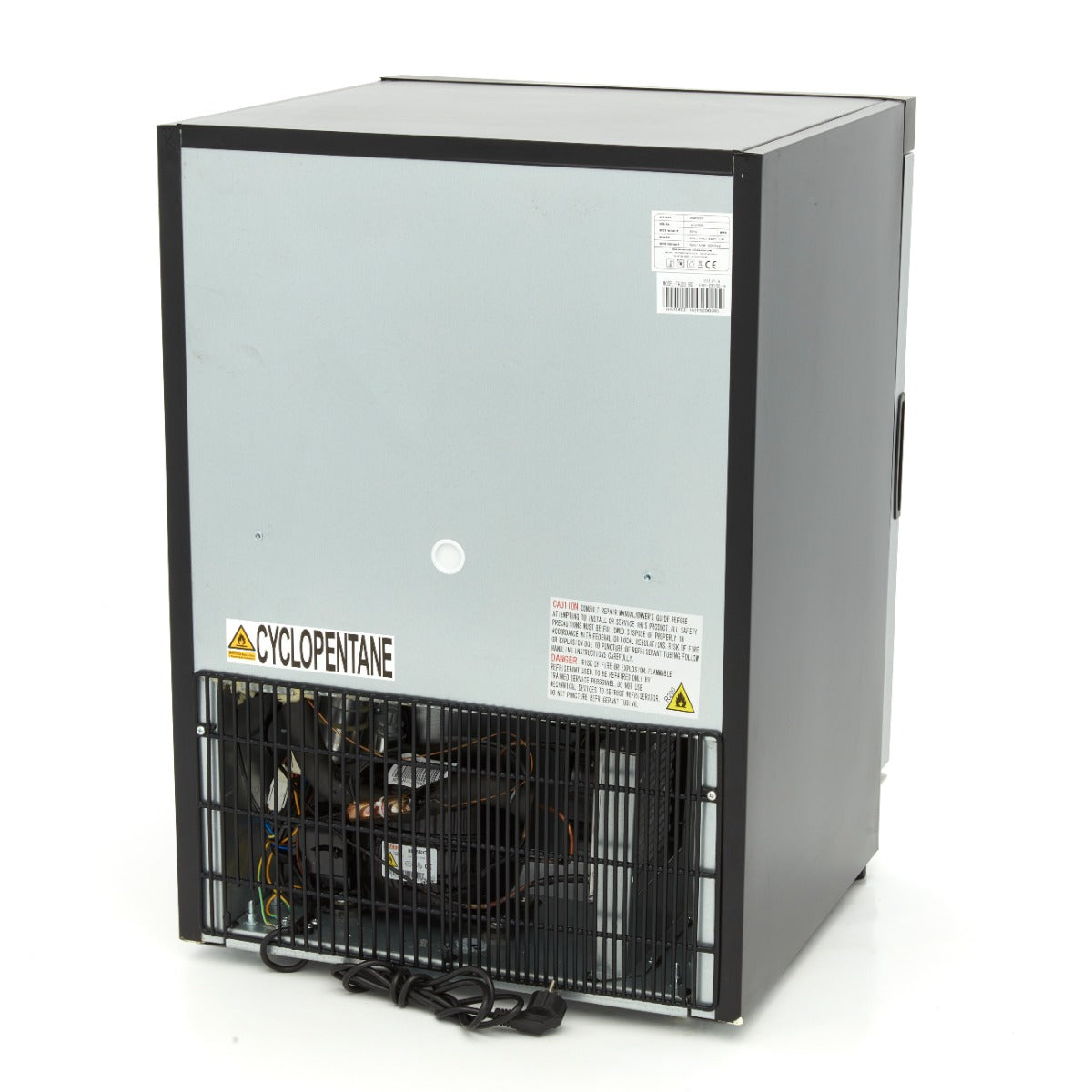 Fryser - 200L - Sort - med glaslåge