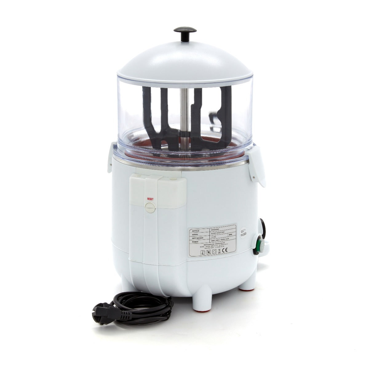 Chokolade dispenser - varm - 5L - Hvid