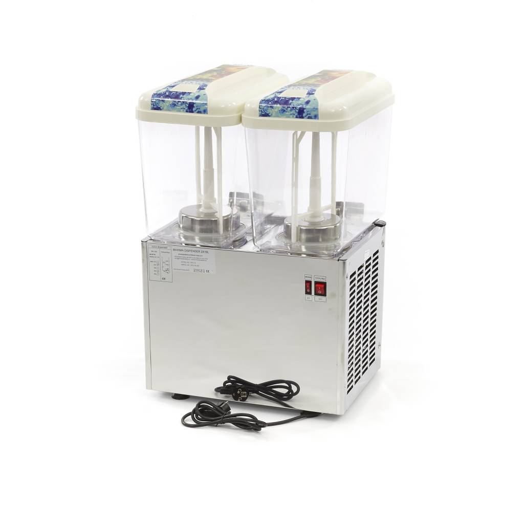 Drikkevaredispenser - 2 x 18L - Elektrisk - inkl omrøringsmekanisme