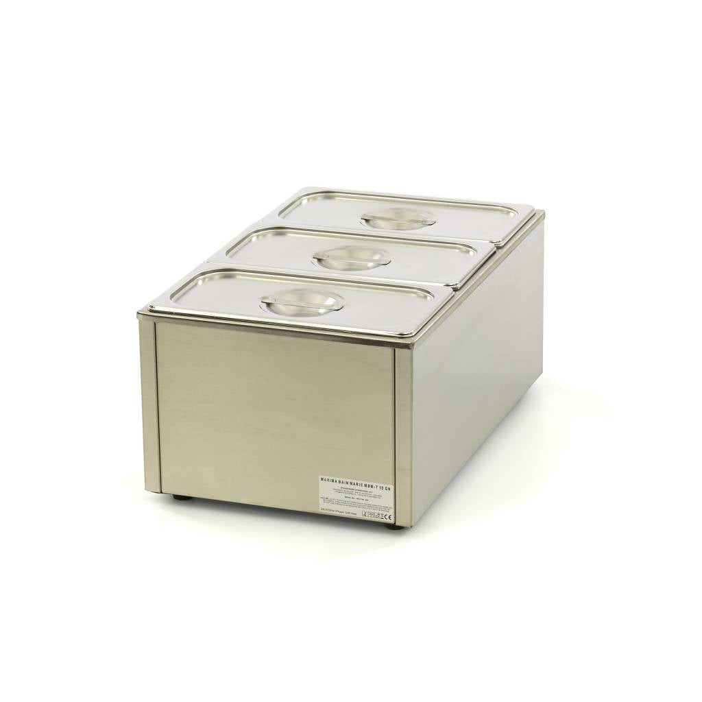 Bain Marie - med hane - inkl 3 x 1/3 GN Sæt - El