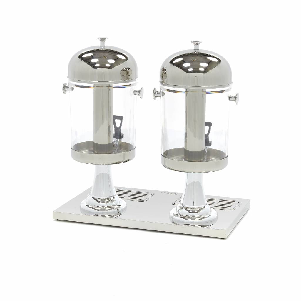 Drikkevaredispenser - 2 x 8L - Centralt kølerør - Fungerer uden strøm