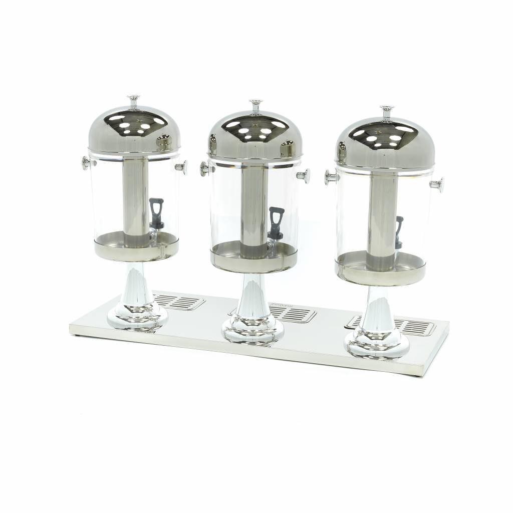 Drikkedispenser - 3 x 8L - Centralt kølerør - Fungerer uden strøm