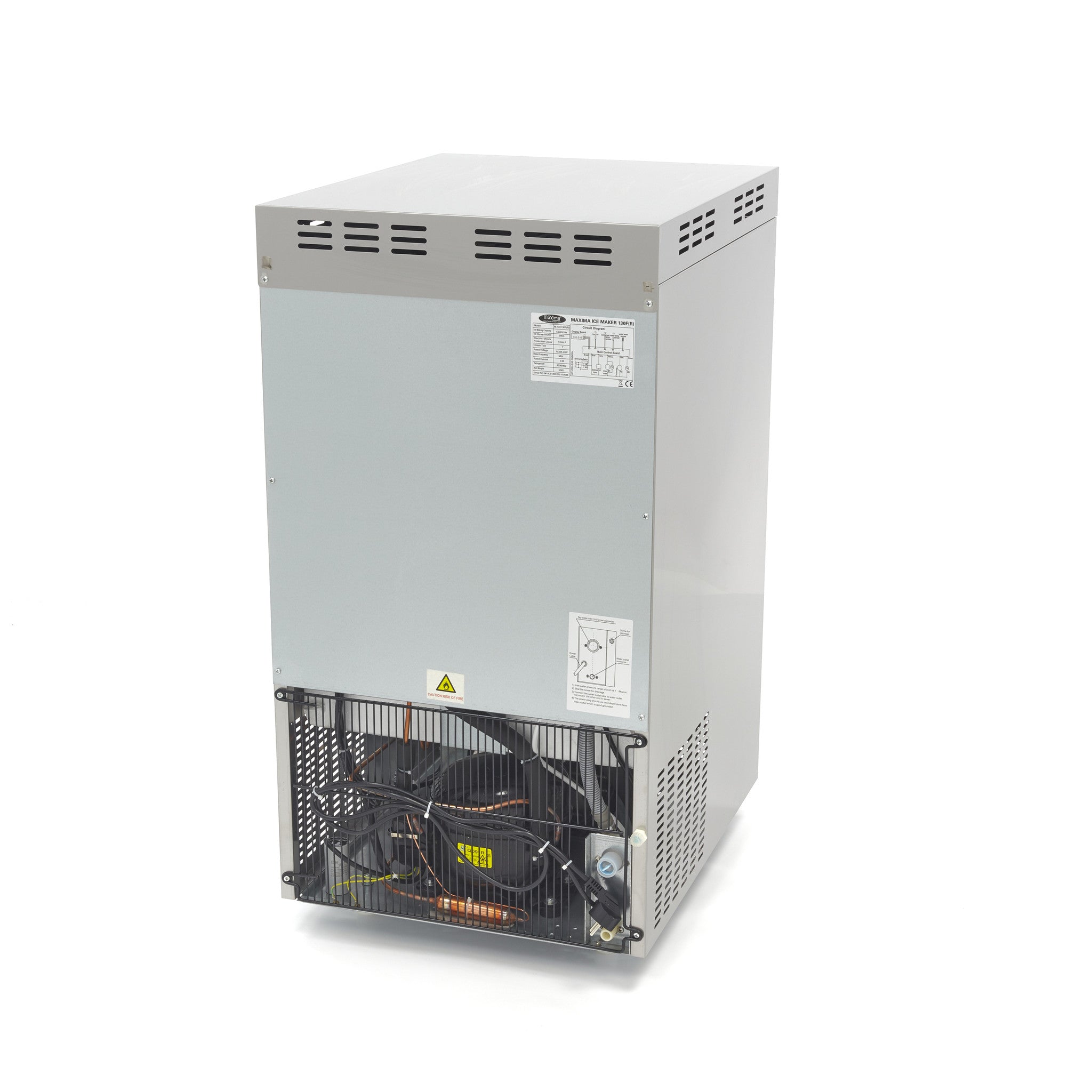 Isterningmaskine - 130 kg/dag - Knust/Flakeret - Luftkølet