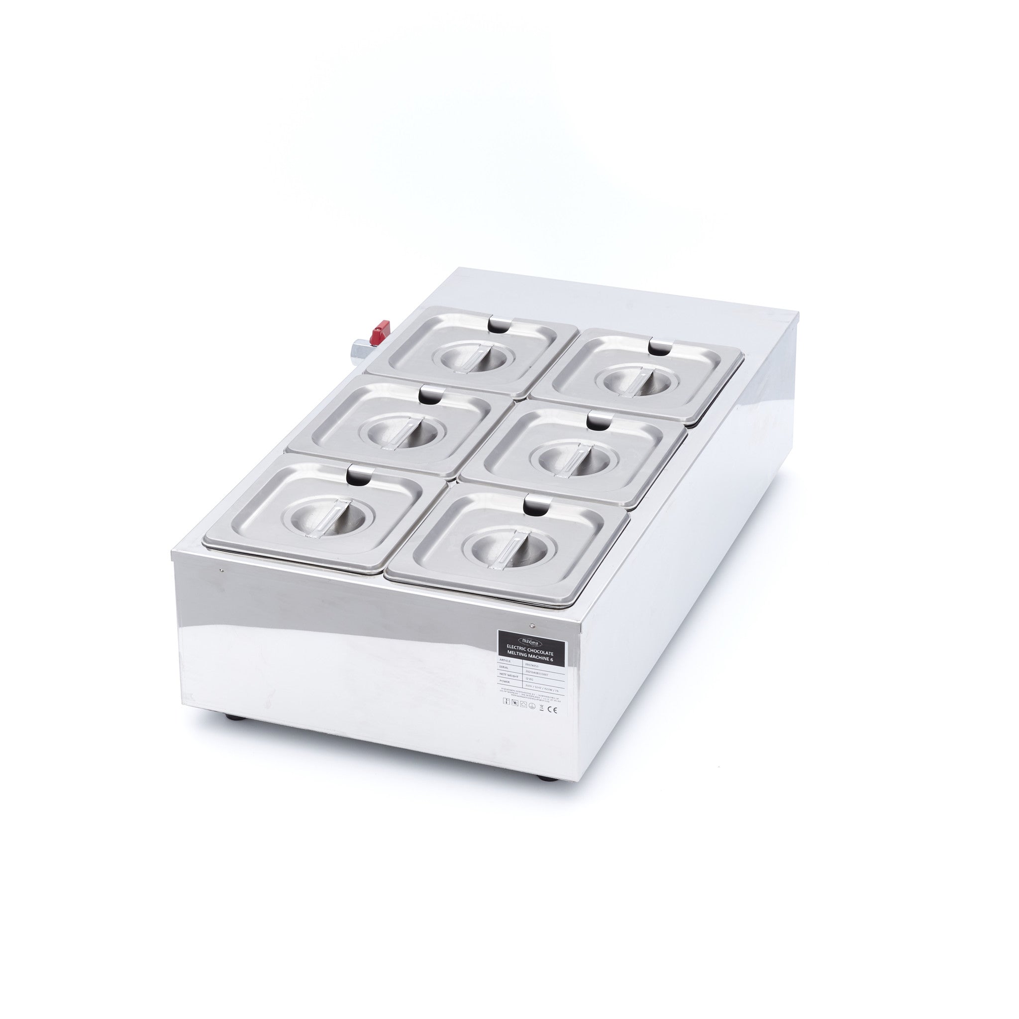 Chokoladesmelter - 6 x 1/6 GN 10cm