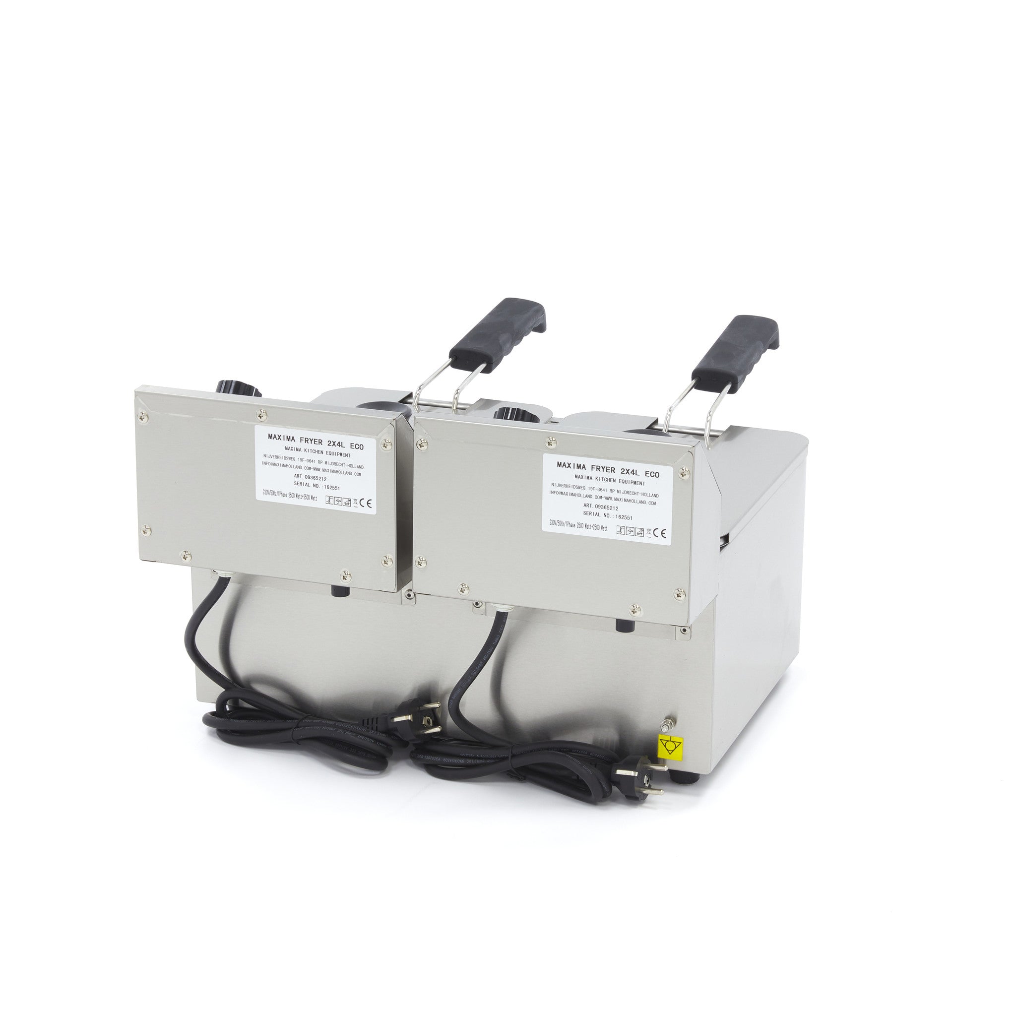 Friture - 2 x 4L - 2 kurve - op til 1,5 kg pommes frites