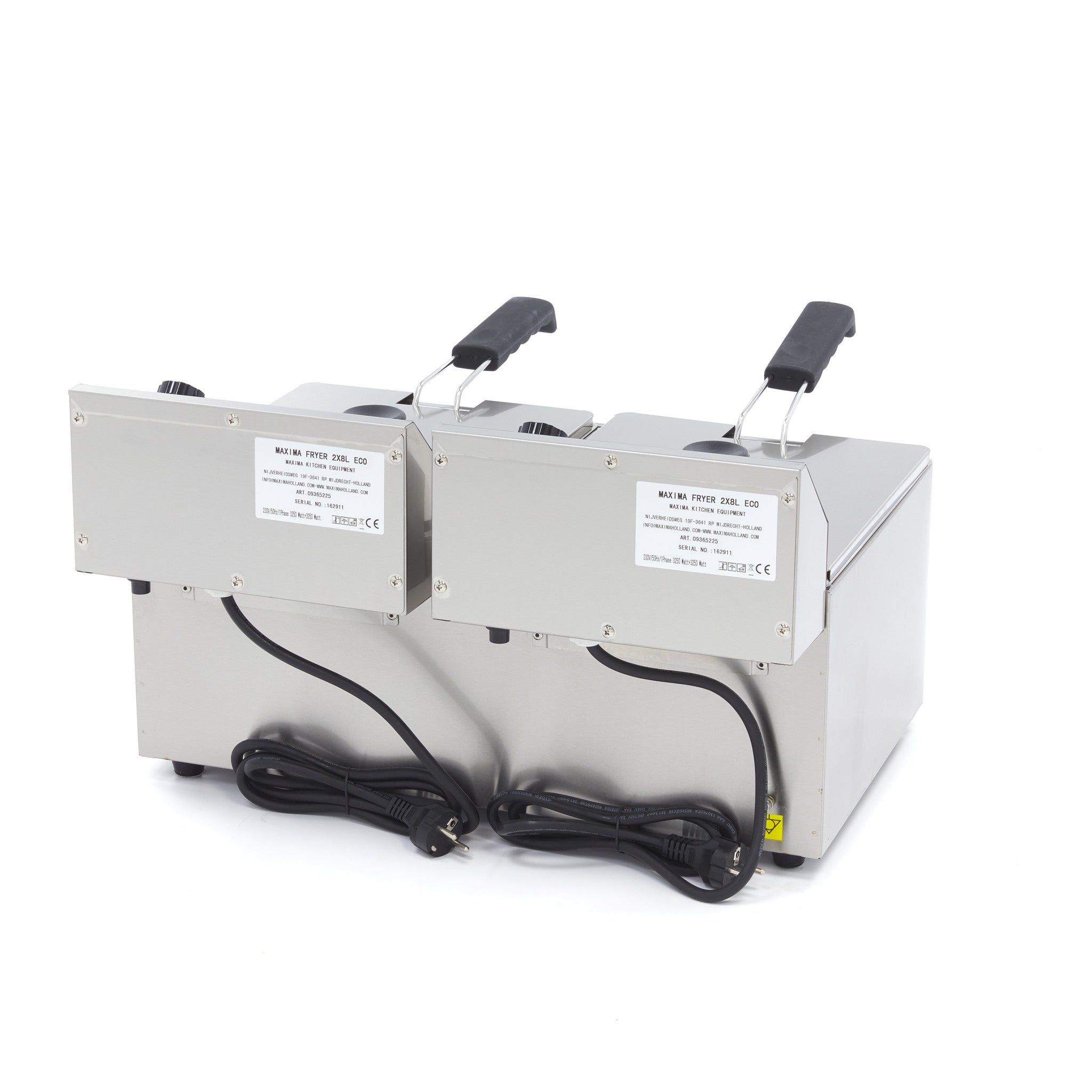 Friture - 2 x 8L - 2 kurve - op til 2,8 kg pommes frites