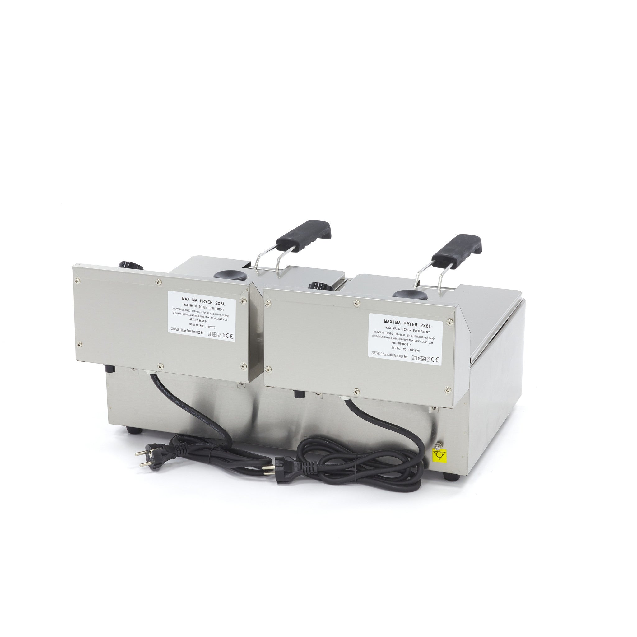 Friture - 2 x 6L - 2 kurve - op til 1,8 kg pommes frites