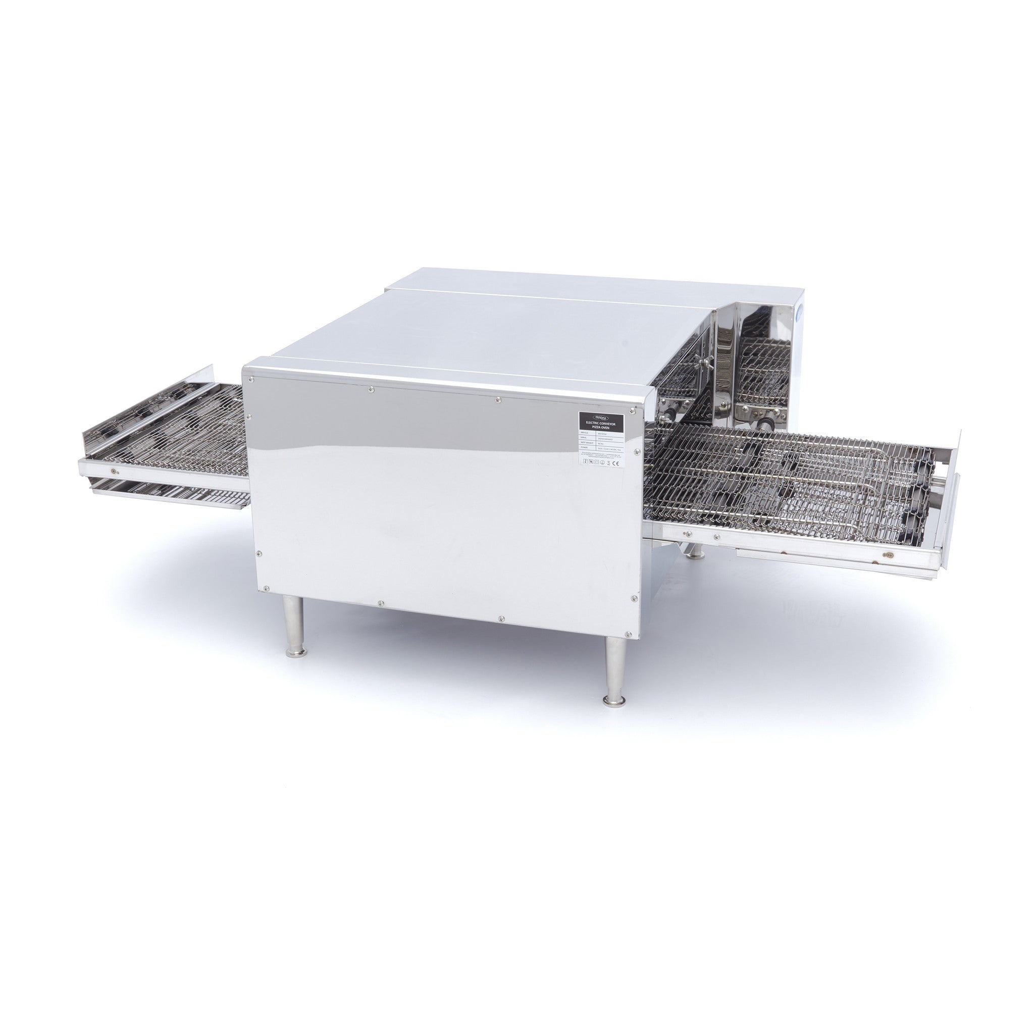 Pizzaovn med transportbånd - Passer til 2 x Ø20cm - 30 pizzaer i timen